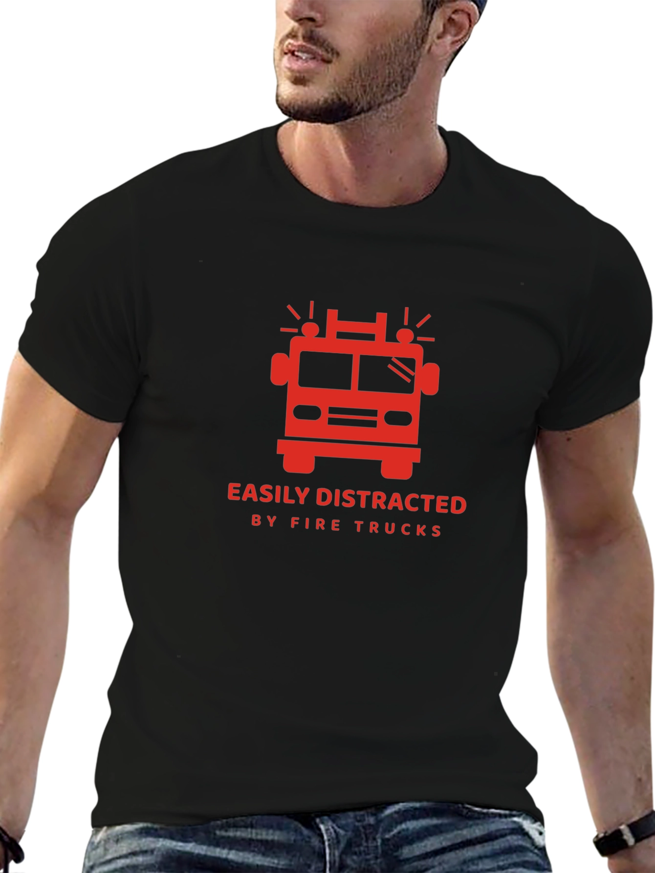 Fire Truck Distraction T-Shirt