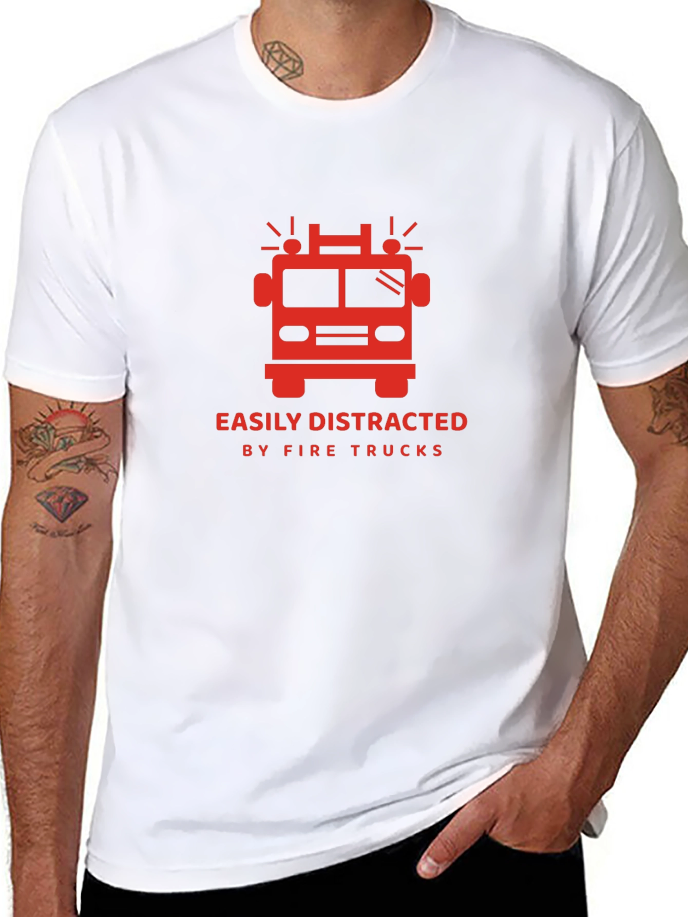 Fire Truck Distraction T-Shirt