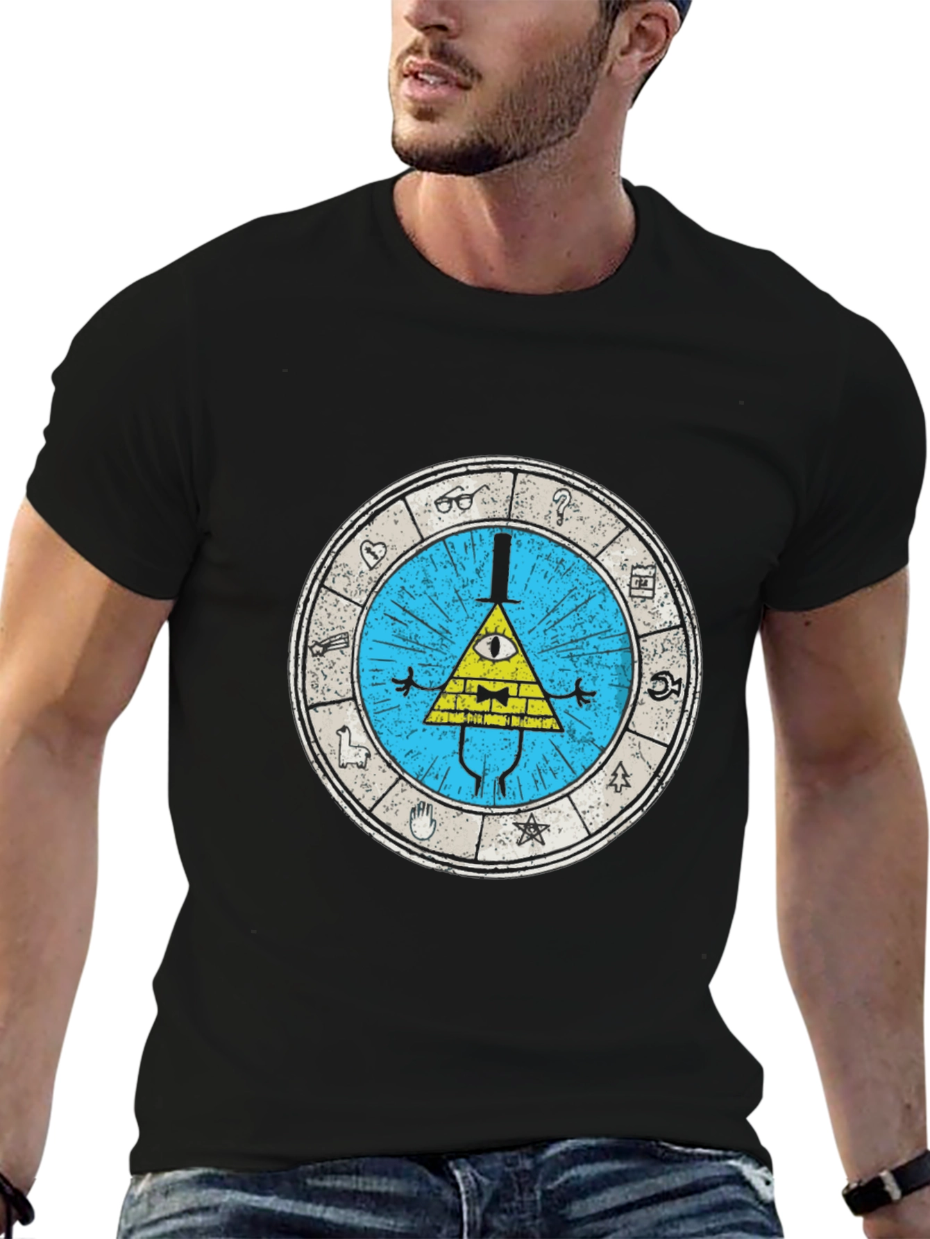 Gravity Falls Bill Cipher T-Shirt - Black