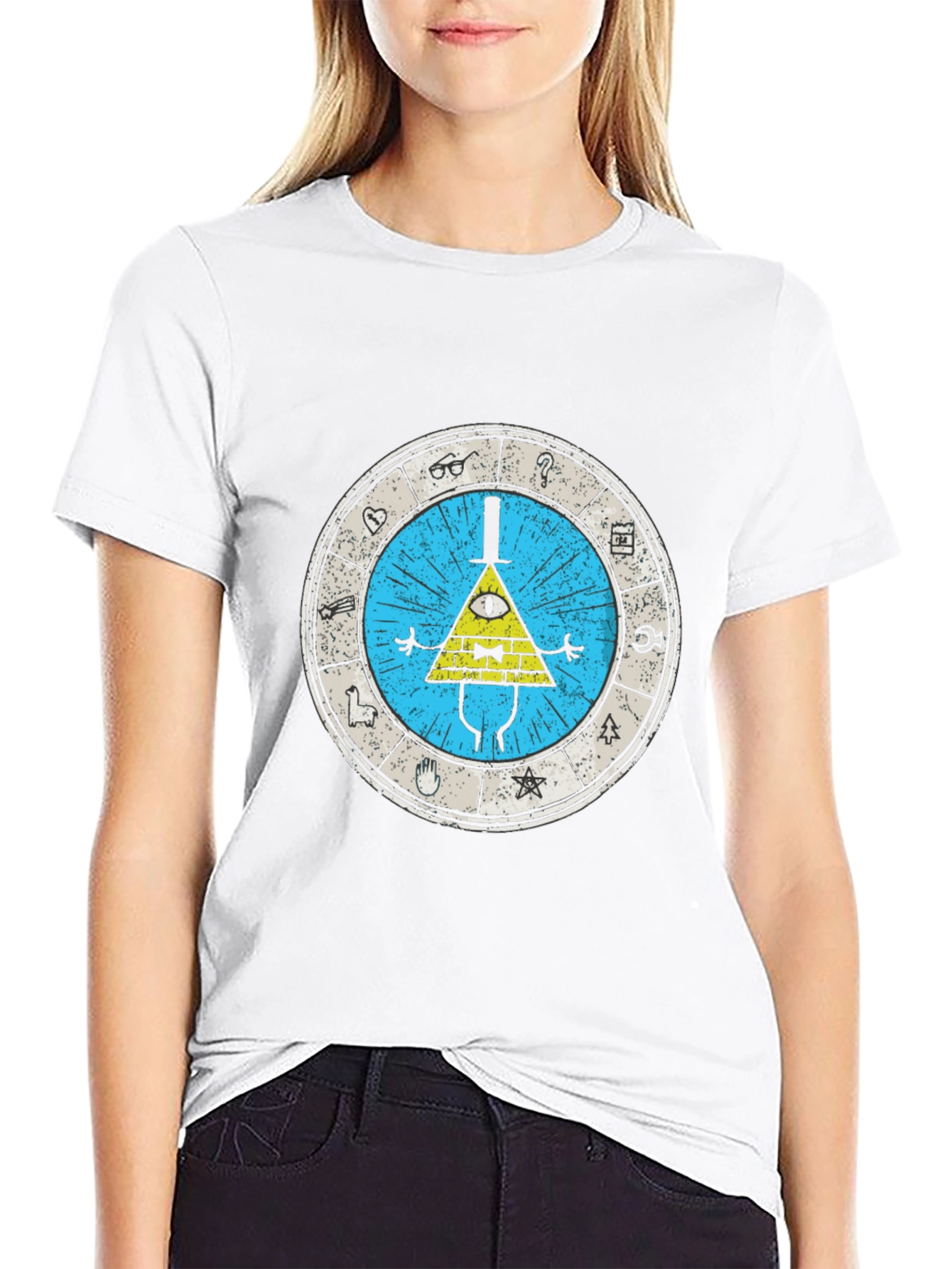 Gravity Falls Bill Cipher T-Shirt - Black