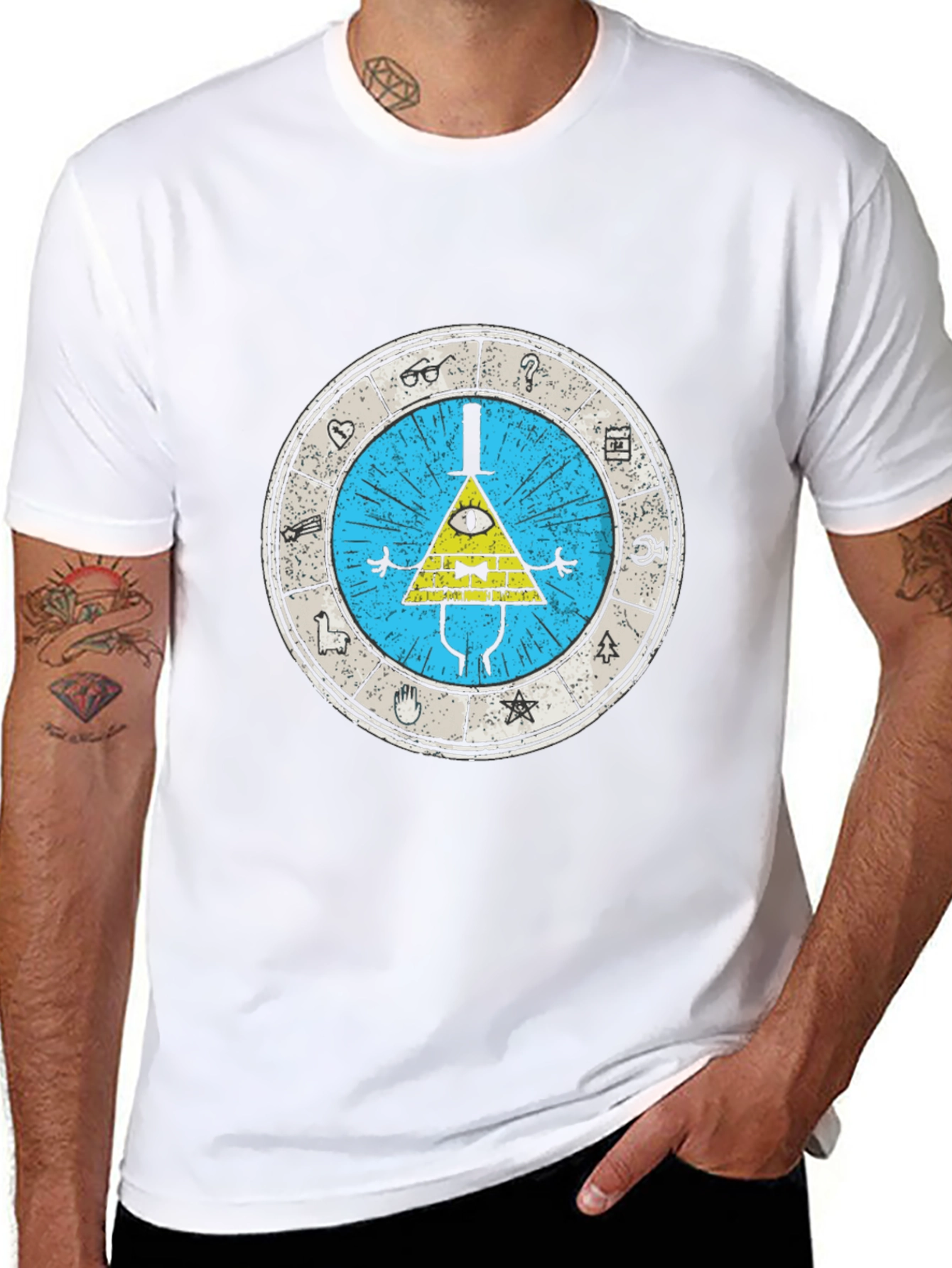 Gravity Falls Bill Cipher T-Shirt - Black
