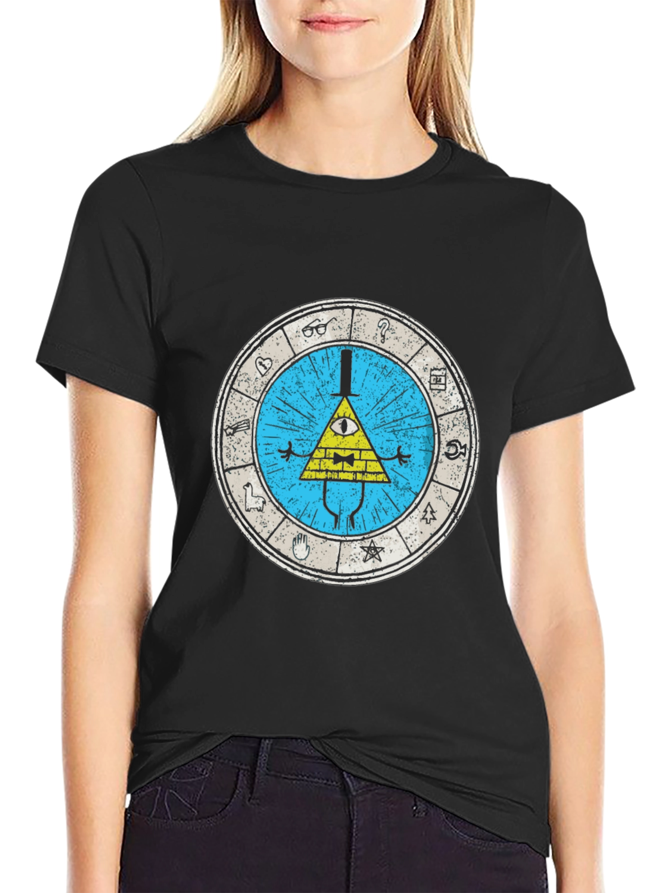 Gravity Falls Bill Cipher T-Shirt - Black