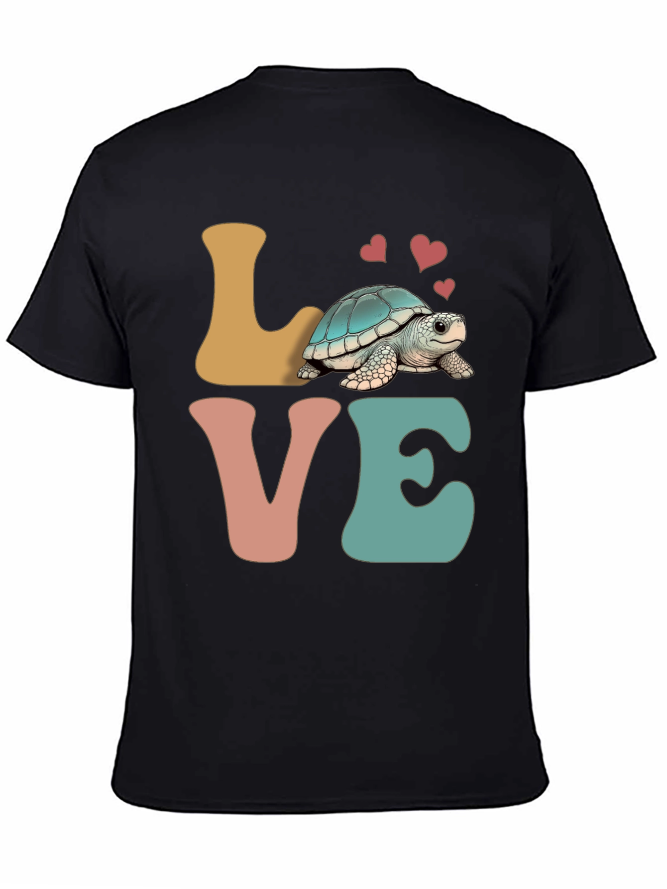 Love Turtle Graphic Tee - Cute Animal Lover Shirt