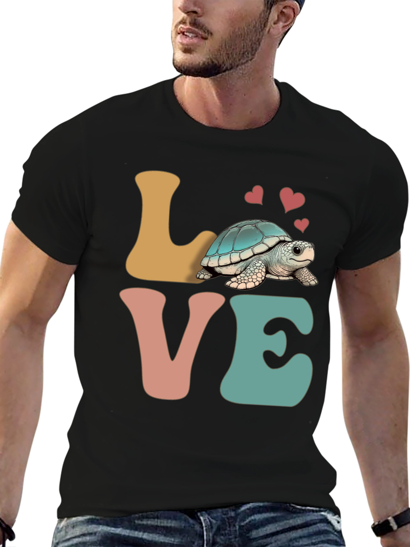 Love Turtle Graphic Tee - Cute Animal Lover Shirt