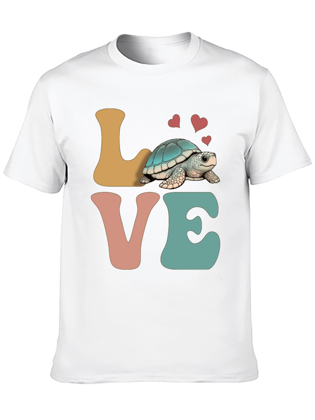Love Turtle Graphic Tee - Cute Animal Lover Shirt