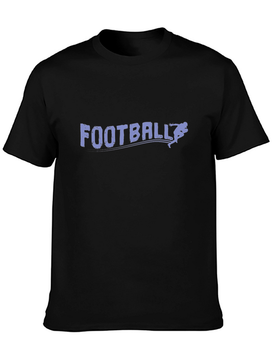 Football Graphic T-Shirt - Stylish Black Tee