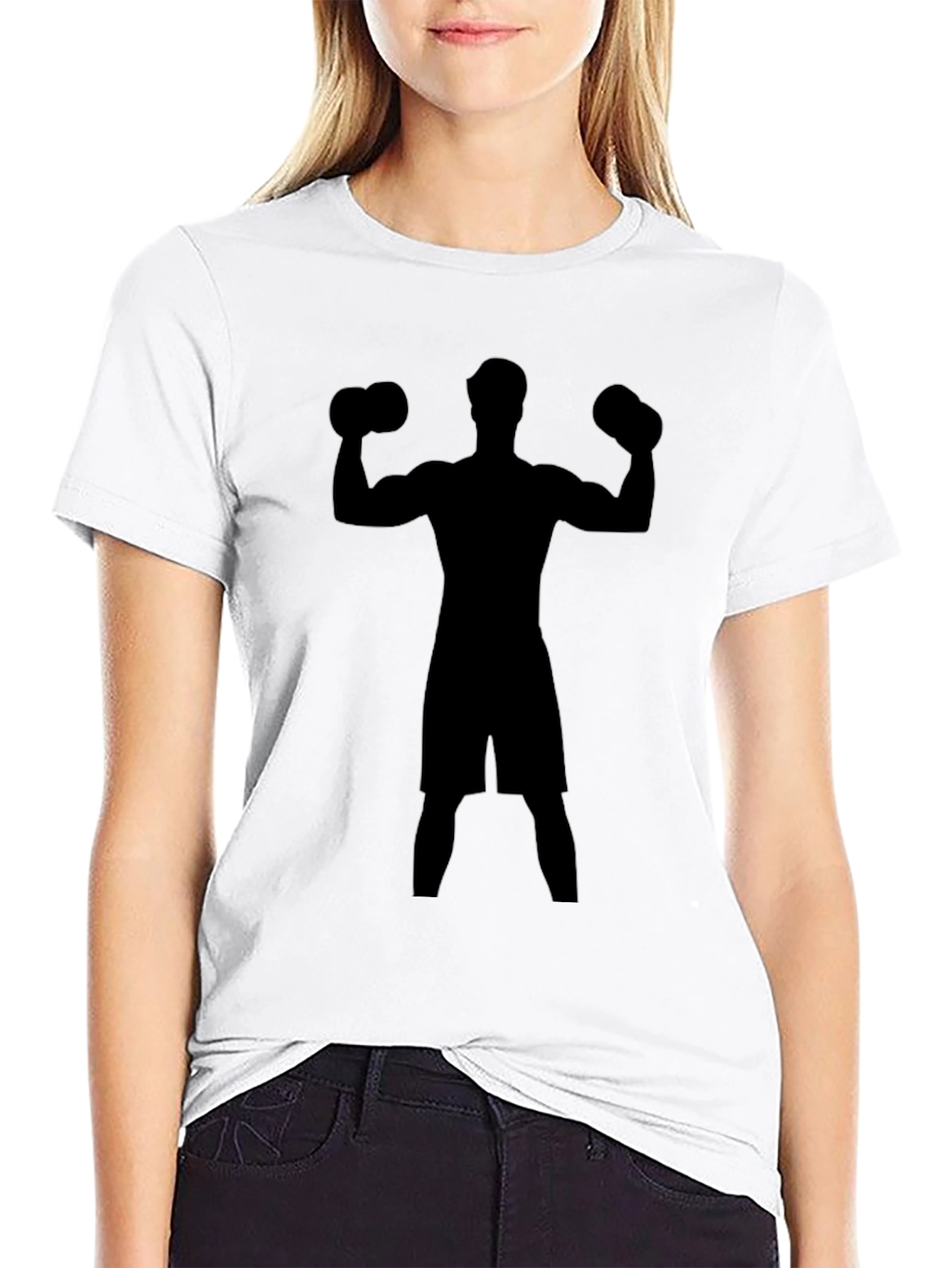 Boxer Silhouette Black T-Shirt