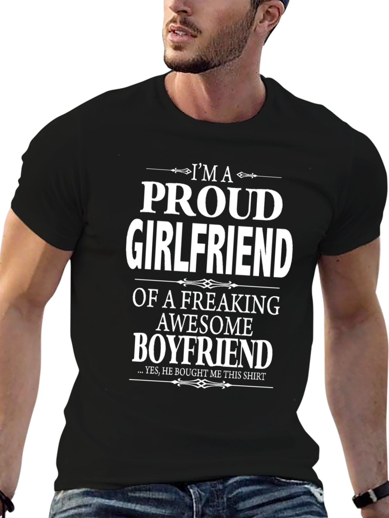 Proud Girlfriend Graphic Tee - Awesome Boyfriend Gift