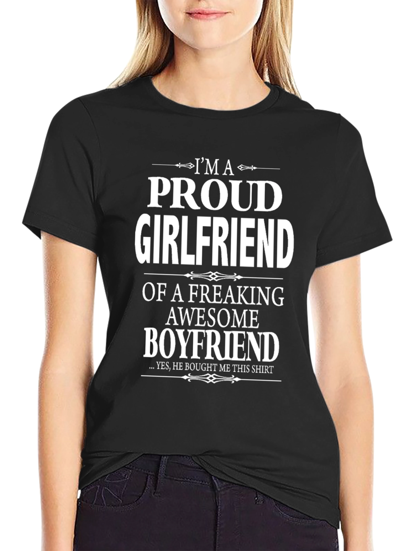 Proud Girlfriend Graphic Tee - Awesome Boyfriend Gift
