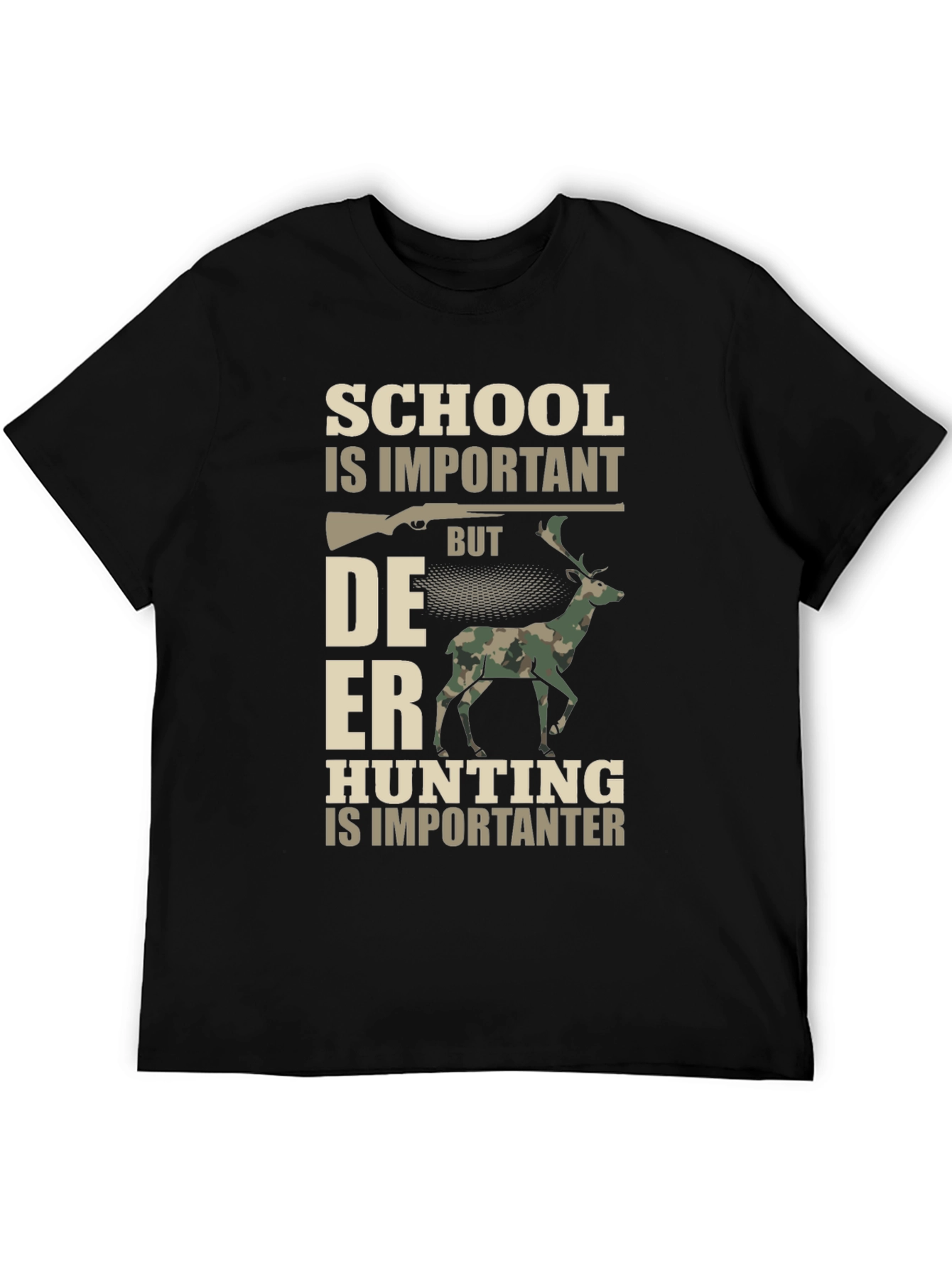 Hunting T-Shirt: School vs. Deer