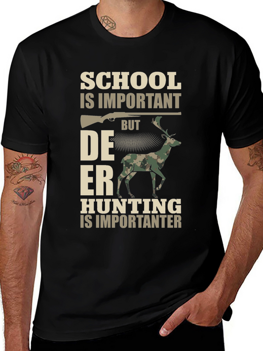 Hunting T-Shirt: School vs. Deer