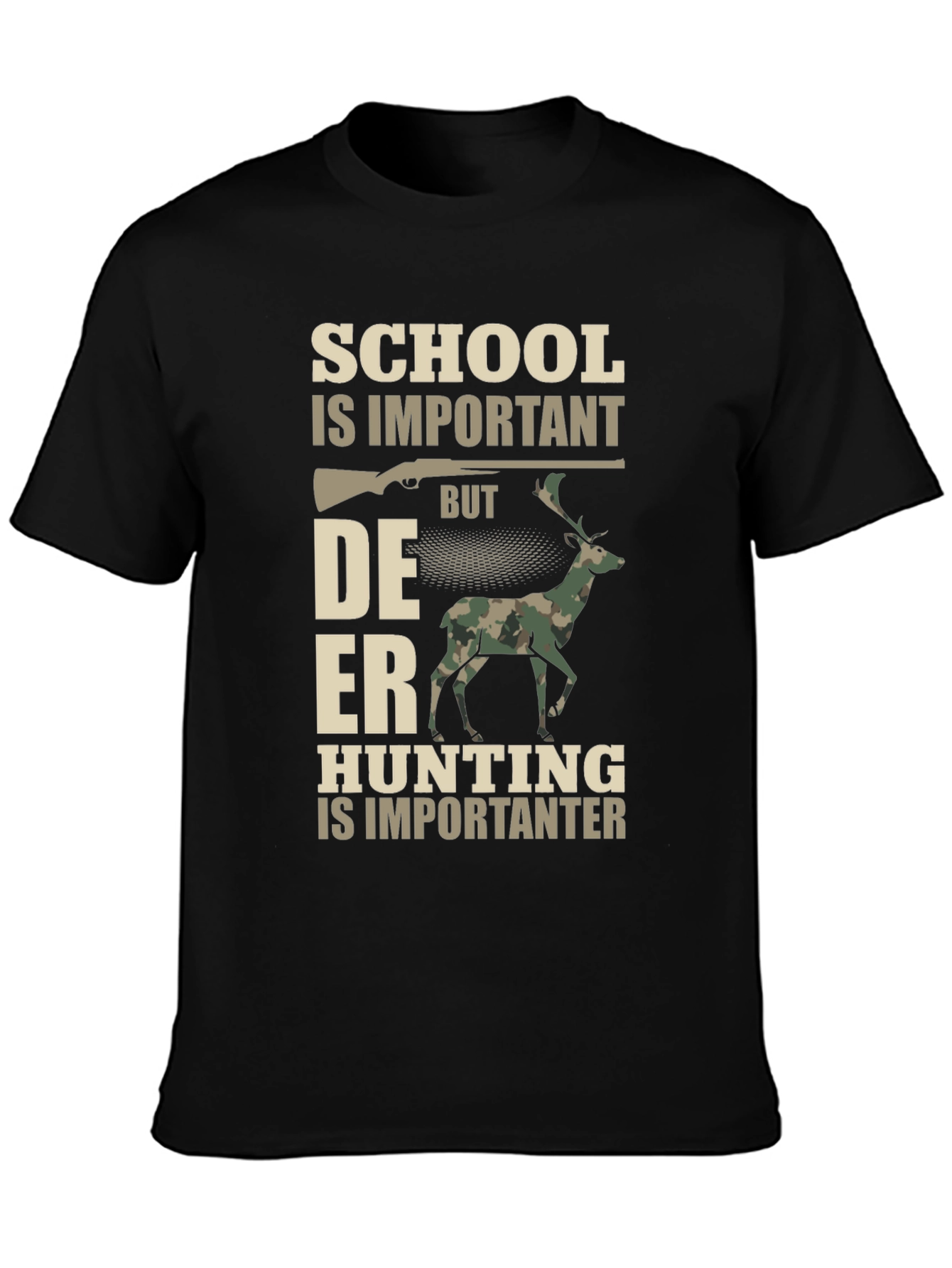 Hunting T-Shirt: School vs. Deer