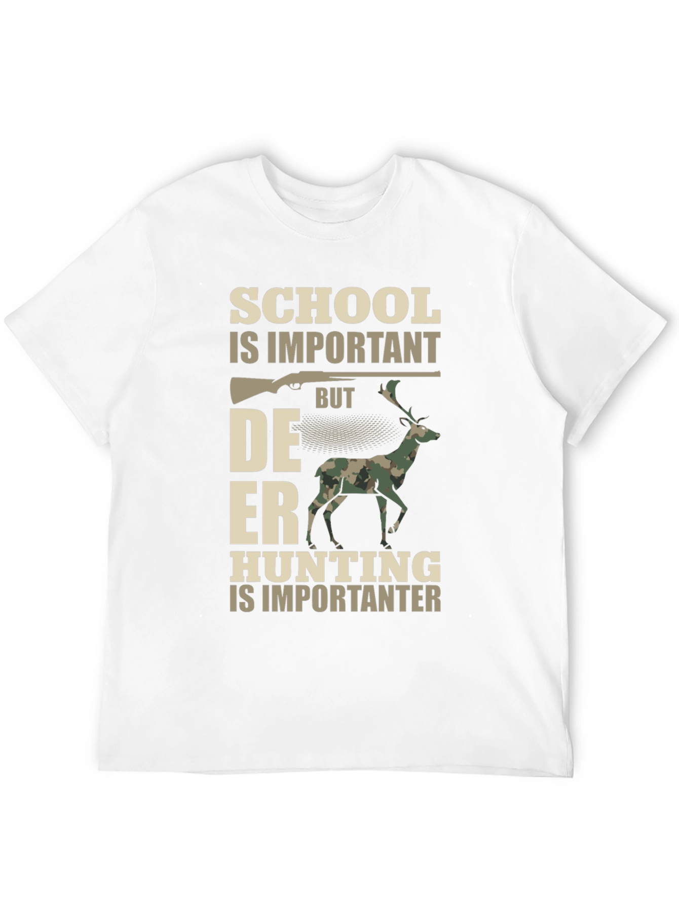 Hunting T-Shirt: School vs. Deer