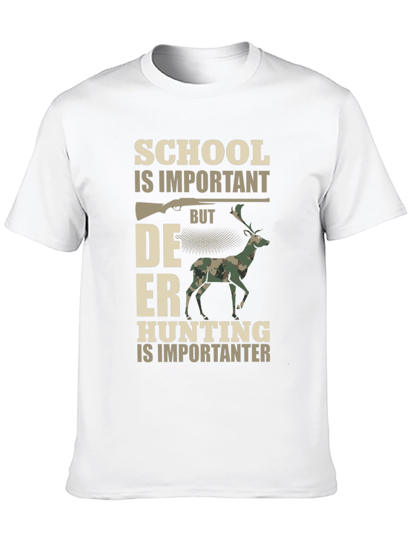 Hunting T-Shirt: School vs. Deer
