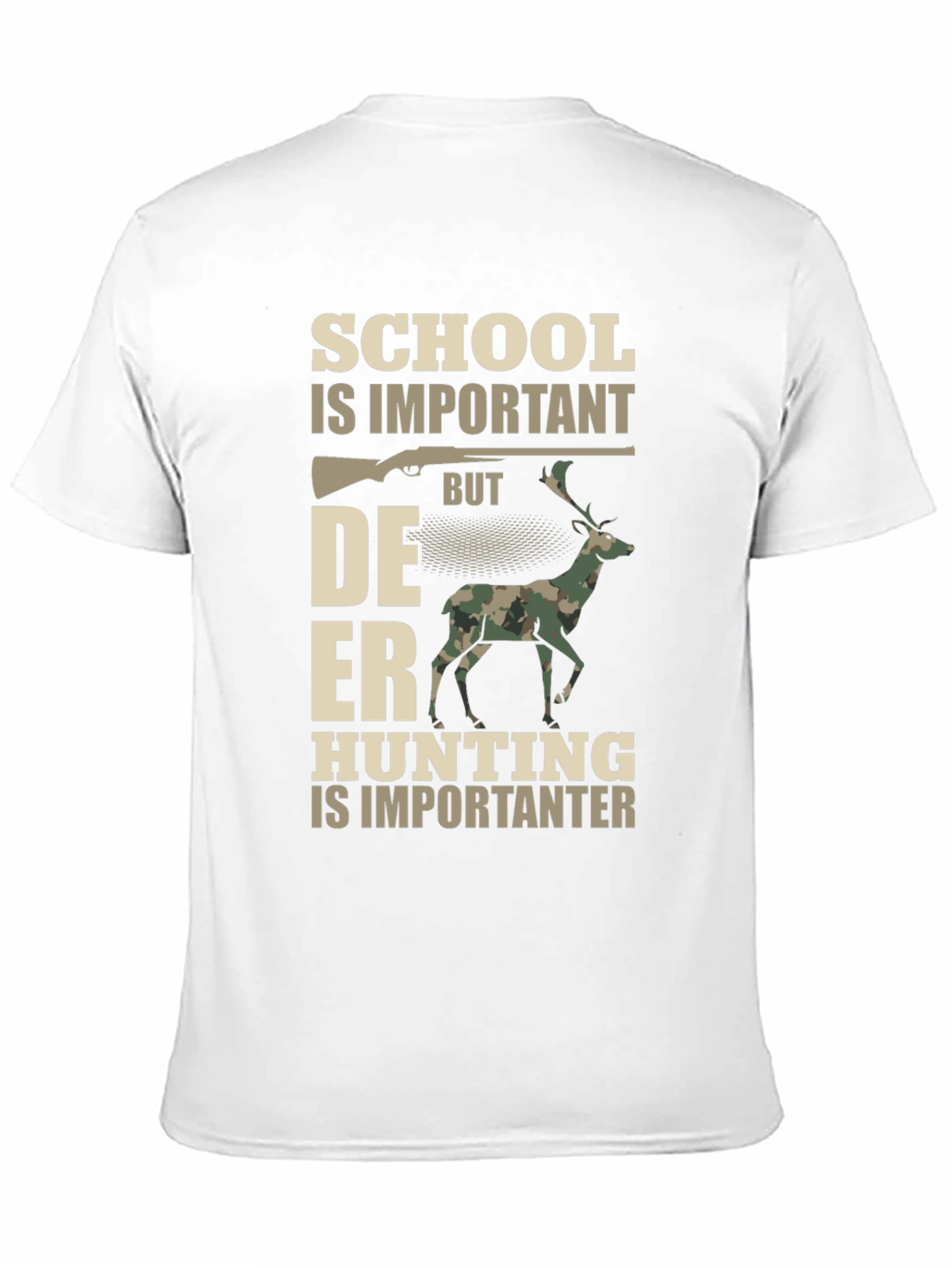 Hunting T-Shirt: School vs. Deer