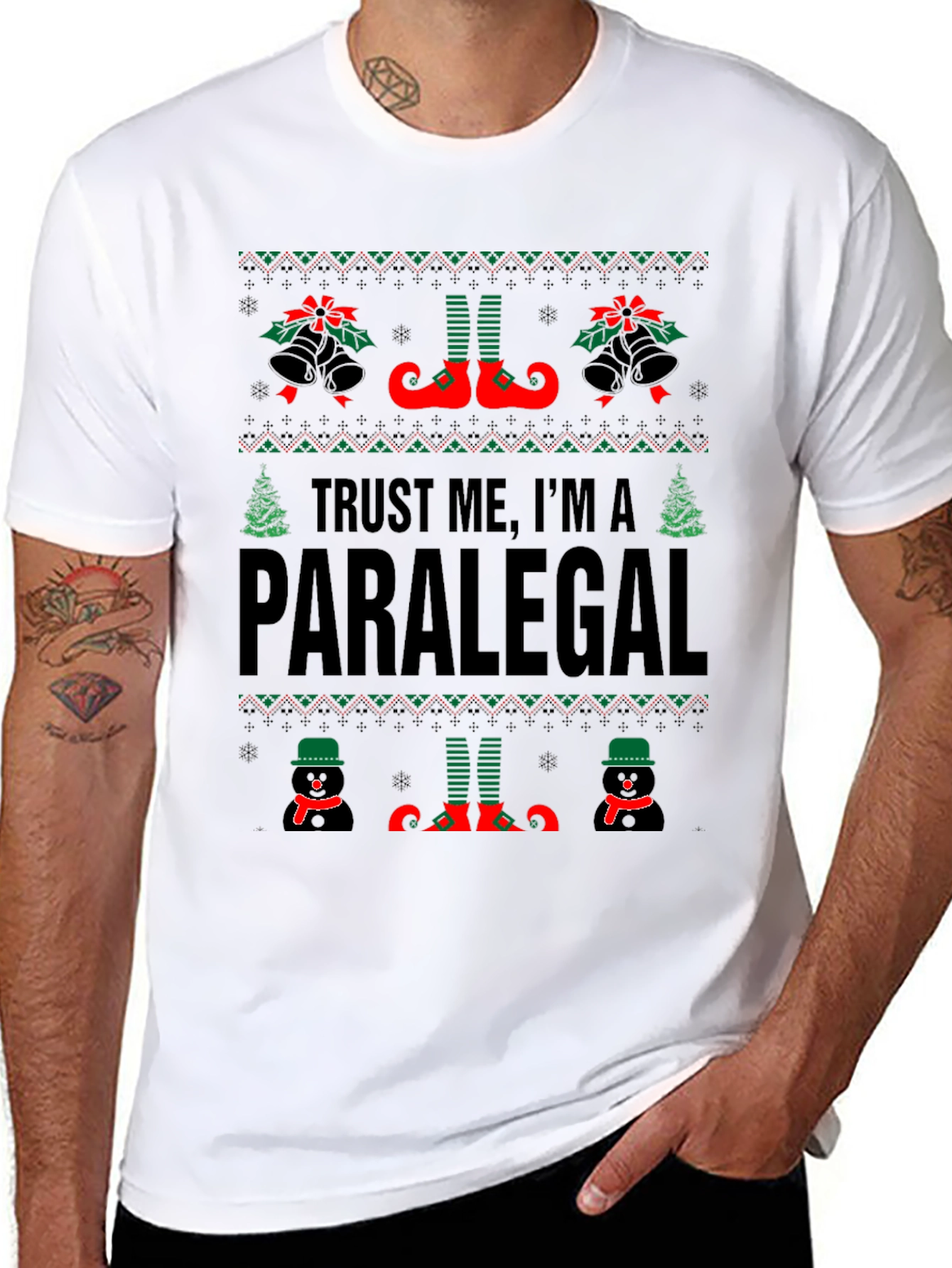 Trust Me Im a Paralegal Christmas Sweater T-Shirt