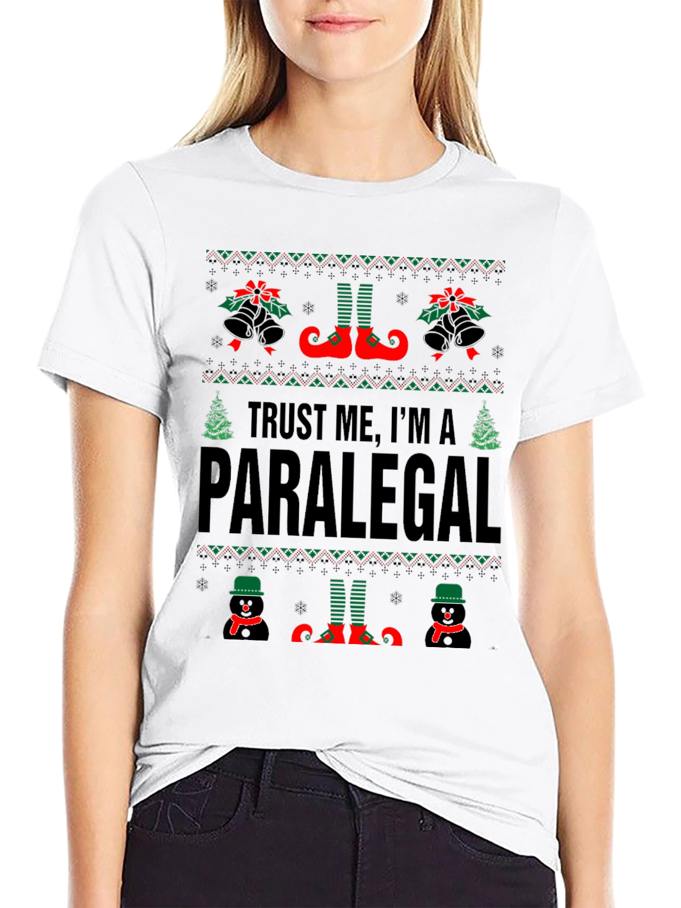 Trust Me Im a Paralegal Christmas Sweater T-Shirt