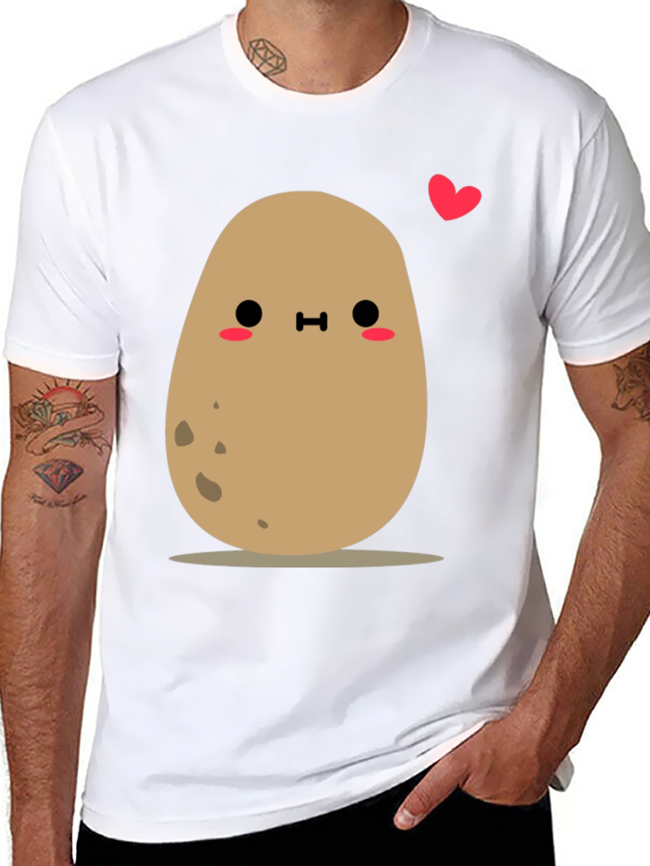Cute Potato Love T-Shirt - Unisex Soft Tee