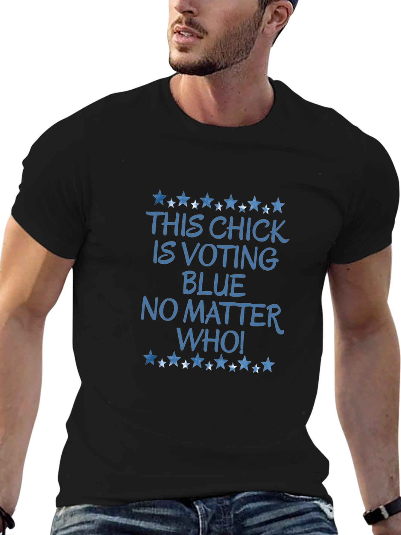 This Chick Is Voting Blue T-Shirt
