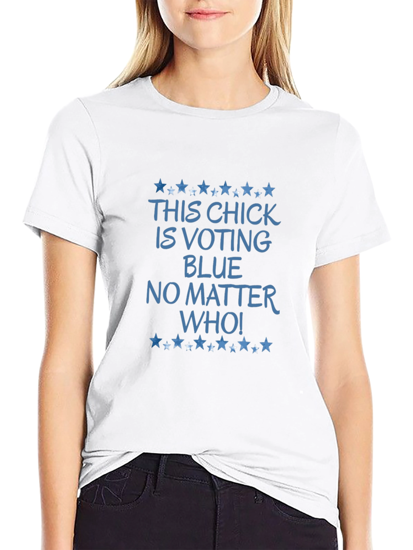 This Chick Is Voting Blue T-Shirt