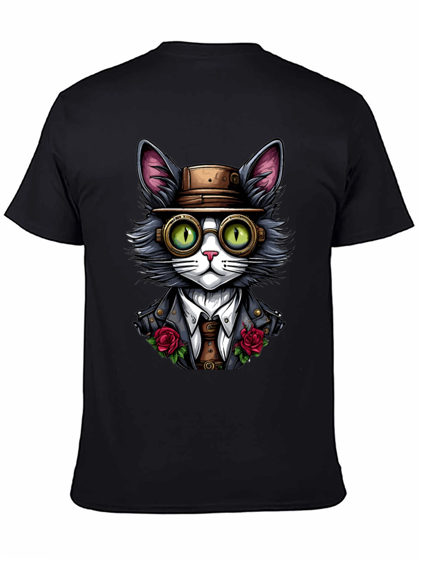 Steampunk Cat Graphic Tee