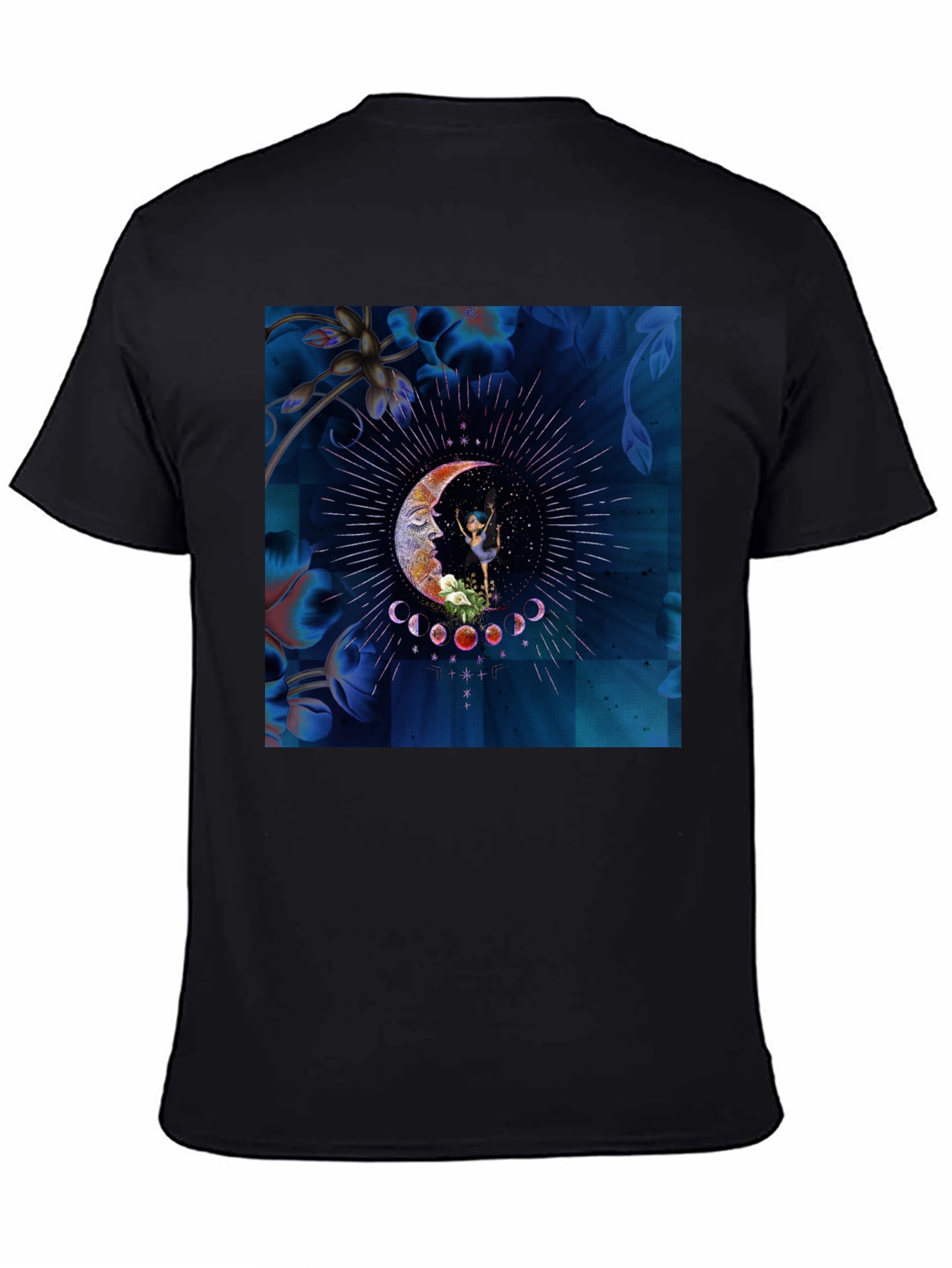 Mystical Moon Dancer Black T-Shirt