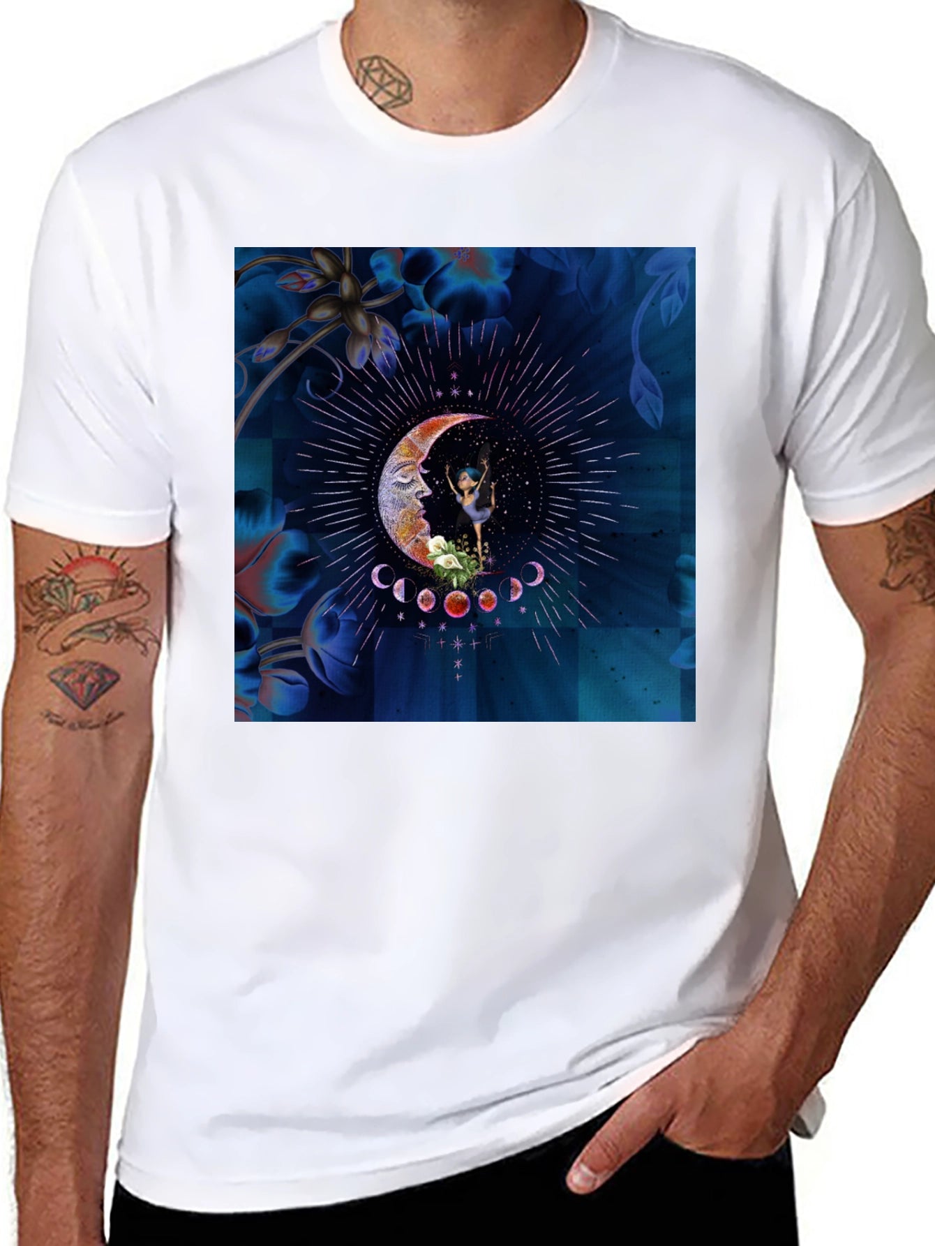Mystical Moon Dancer Black T-Shirt
