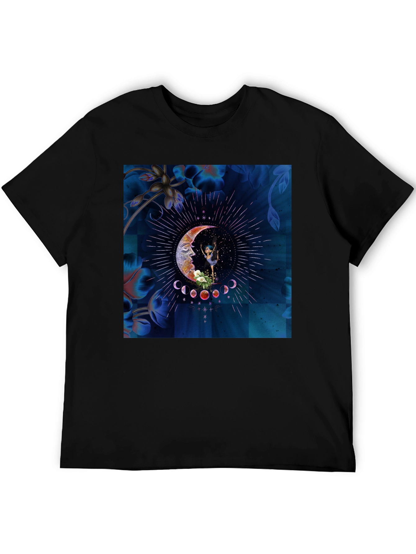 Mystical Moon Dancer Black T-Shirt