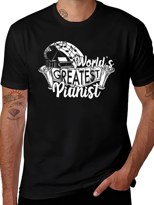 Worlds Greatest Pianist Graphic T-Shirt