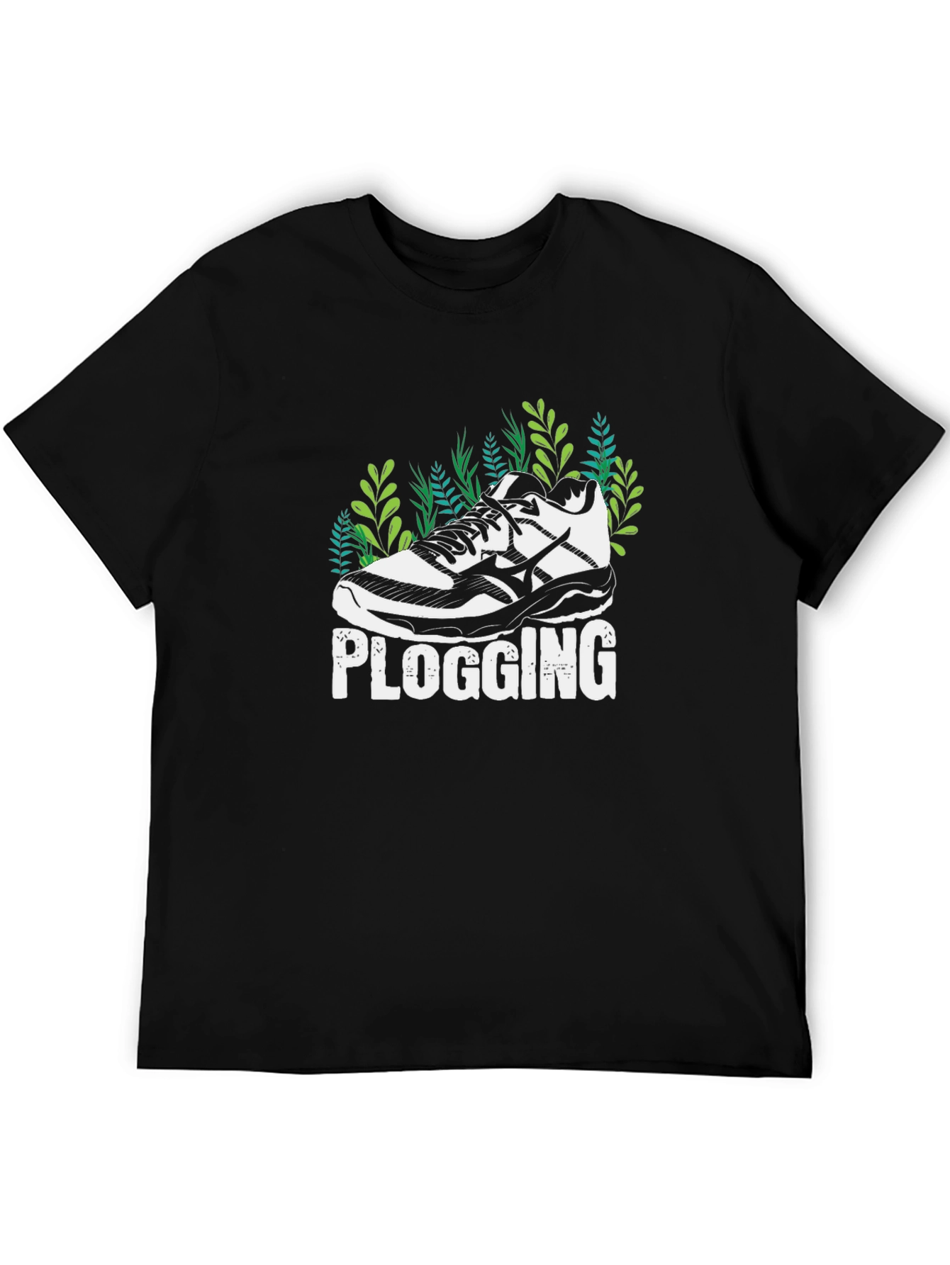 Plogging T-Shirt - Running Shoe & Nature Design