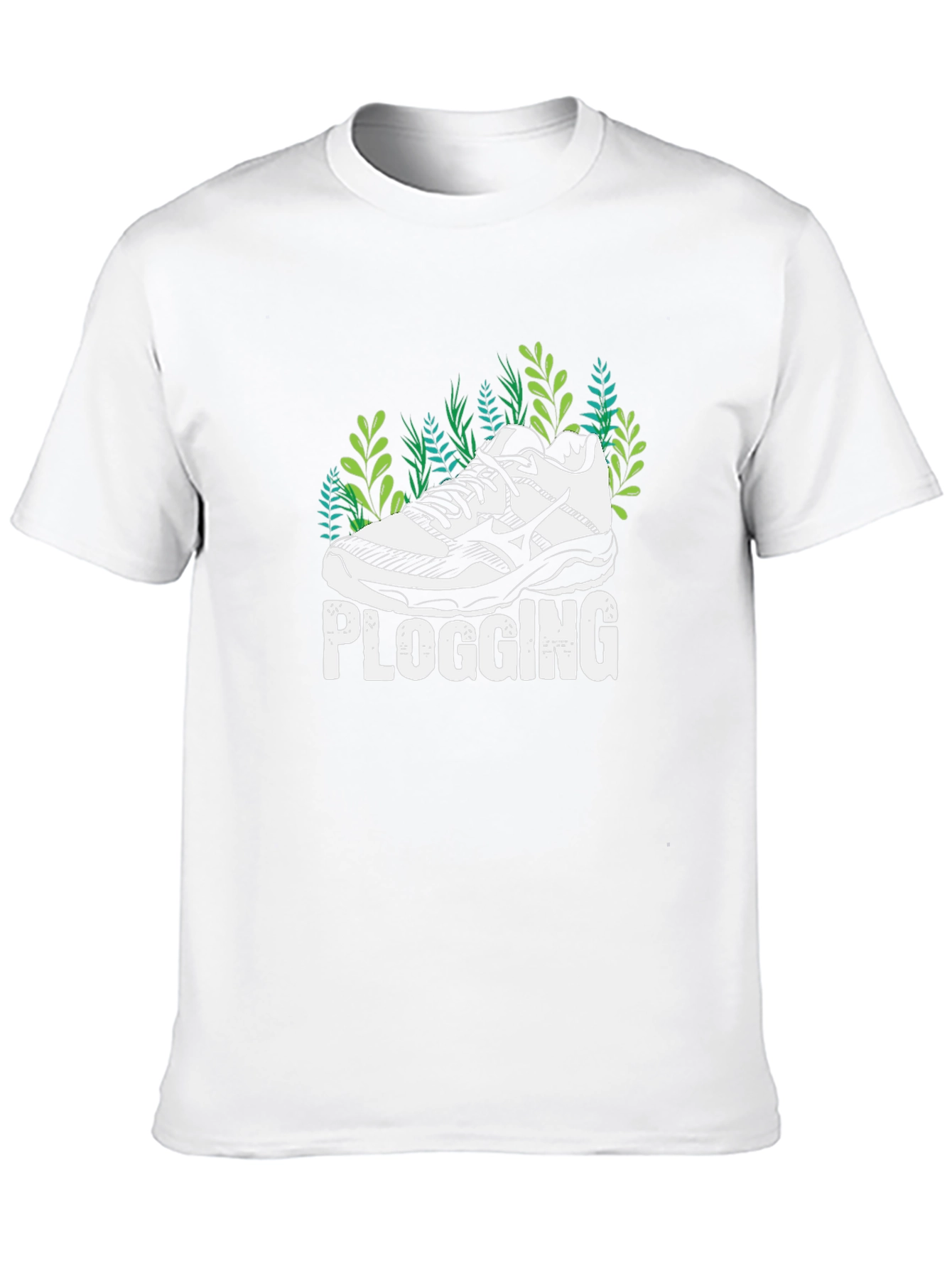 Plogging T-Shirt - Running Shoe & Nature Design