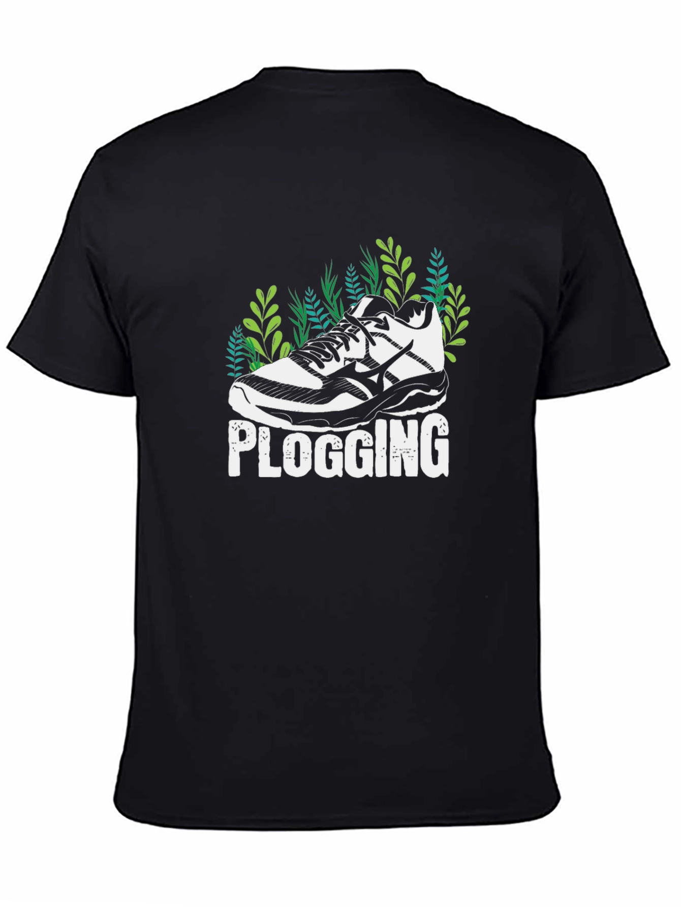 Plogging T-Shirt - Running Shoe & Nature Design