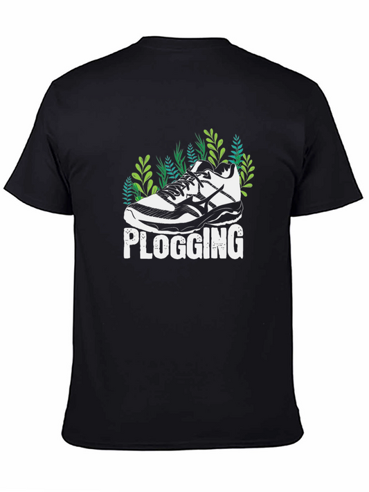 Plogging T-Shirt - Running Shoe & Nature Design