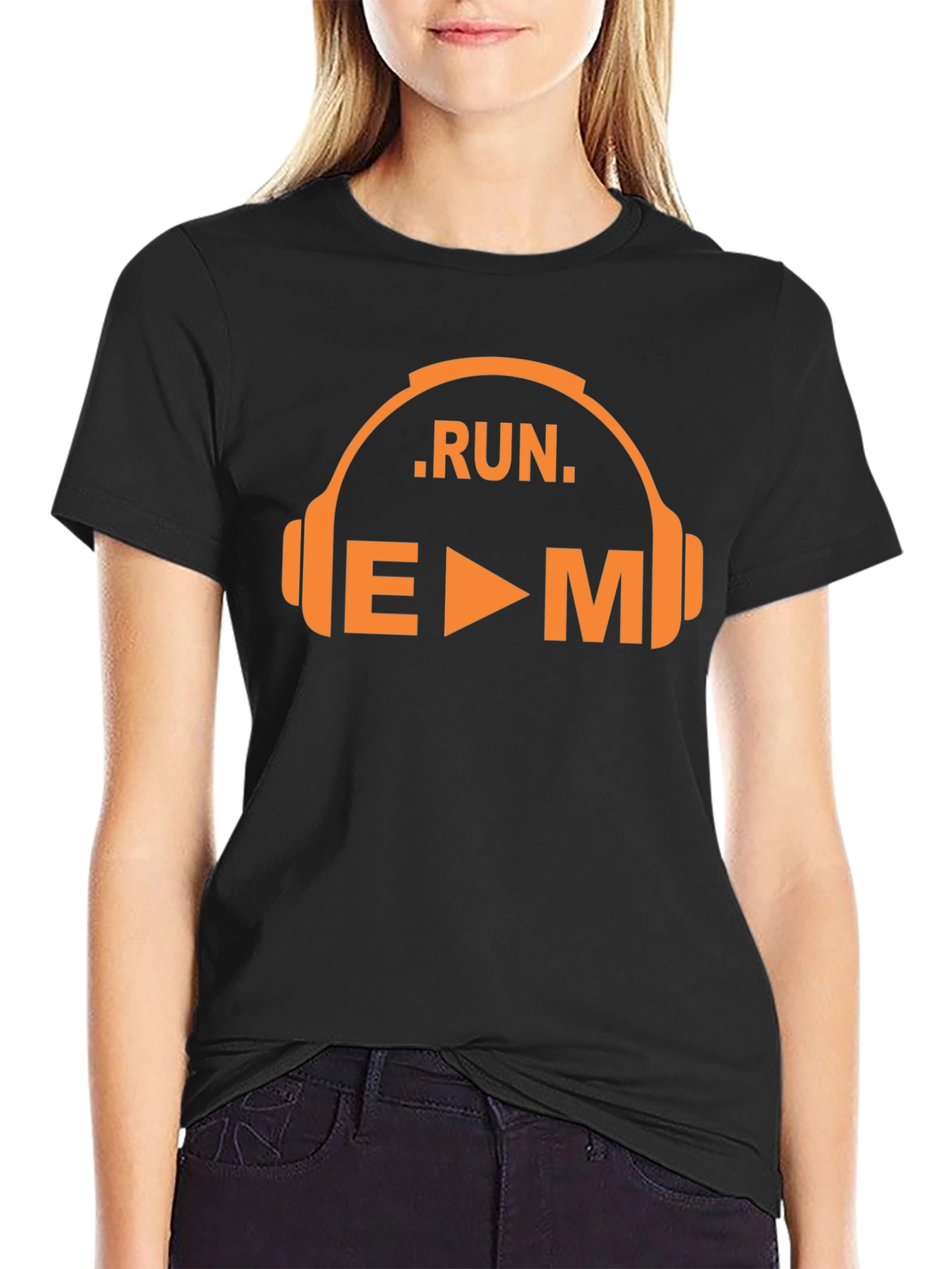 Run EDM Music Graphic T-Shirt
