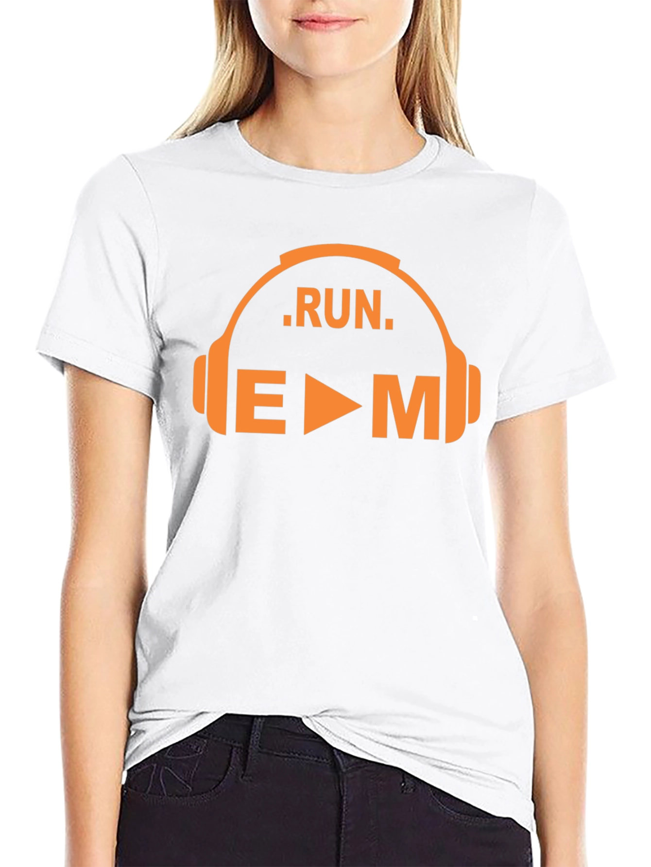 Run EDM Music Graphic T-Shirt