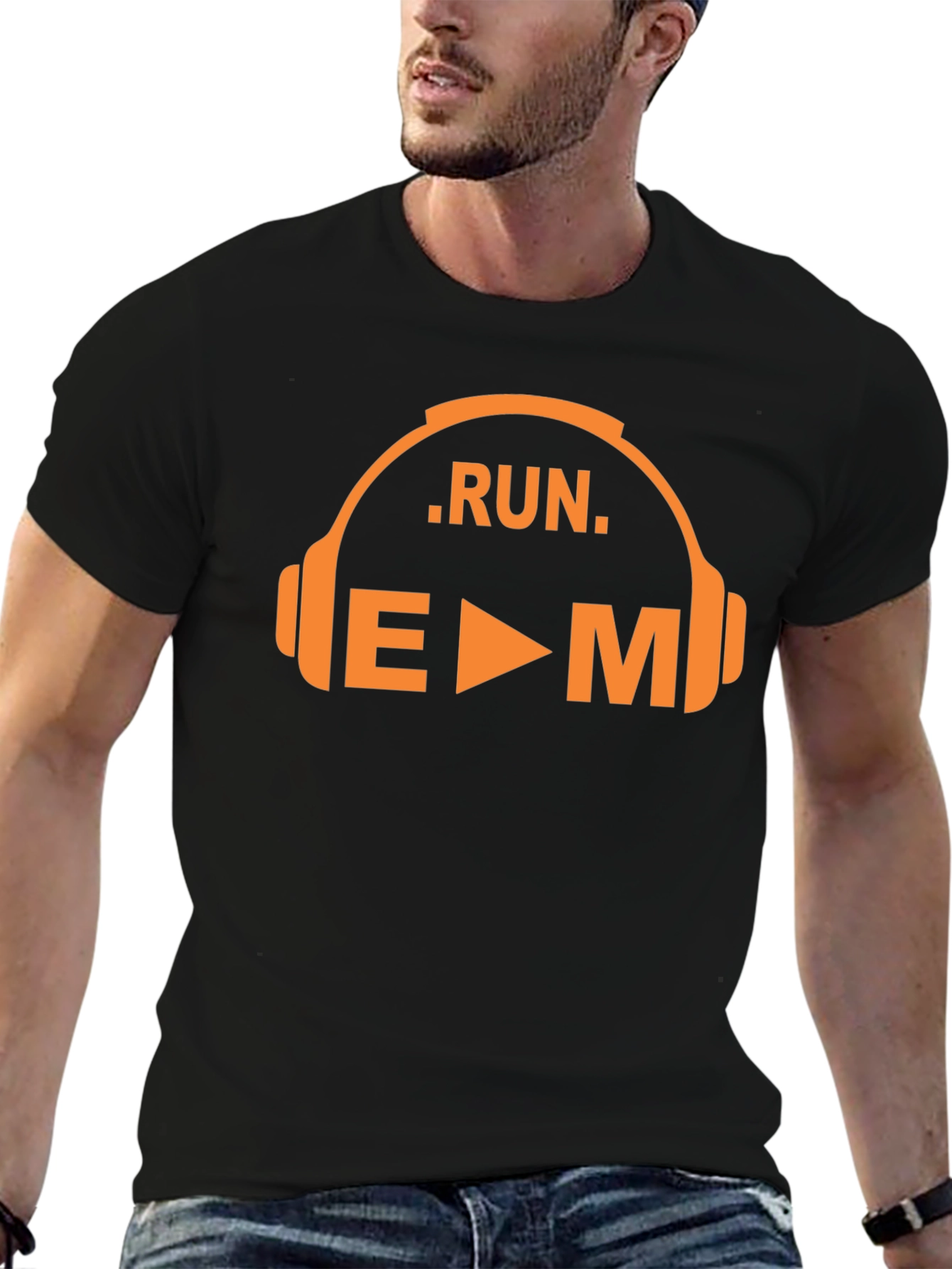Run EDM Music Graphic T-Shirt