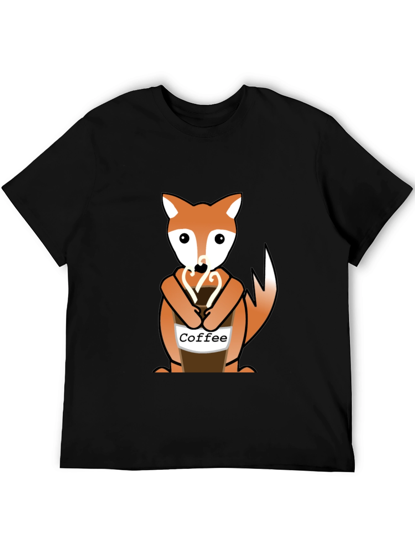 Fox Coffee Lover Graphic Tee - Unisex Casual Style