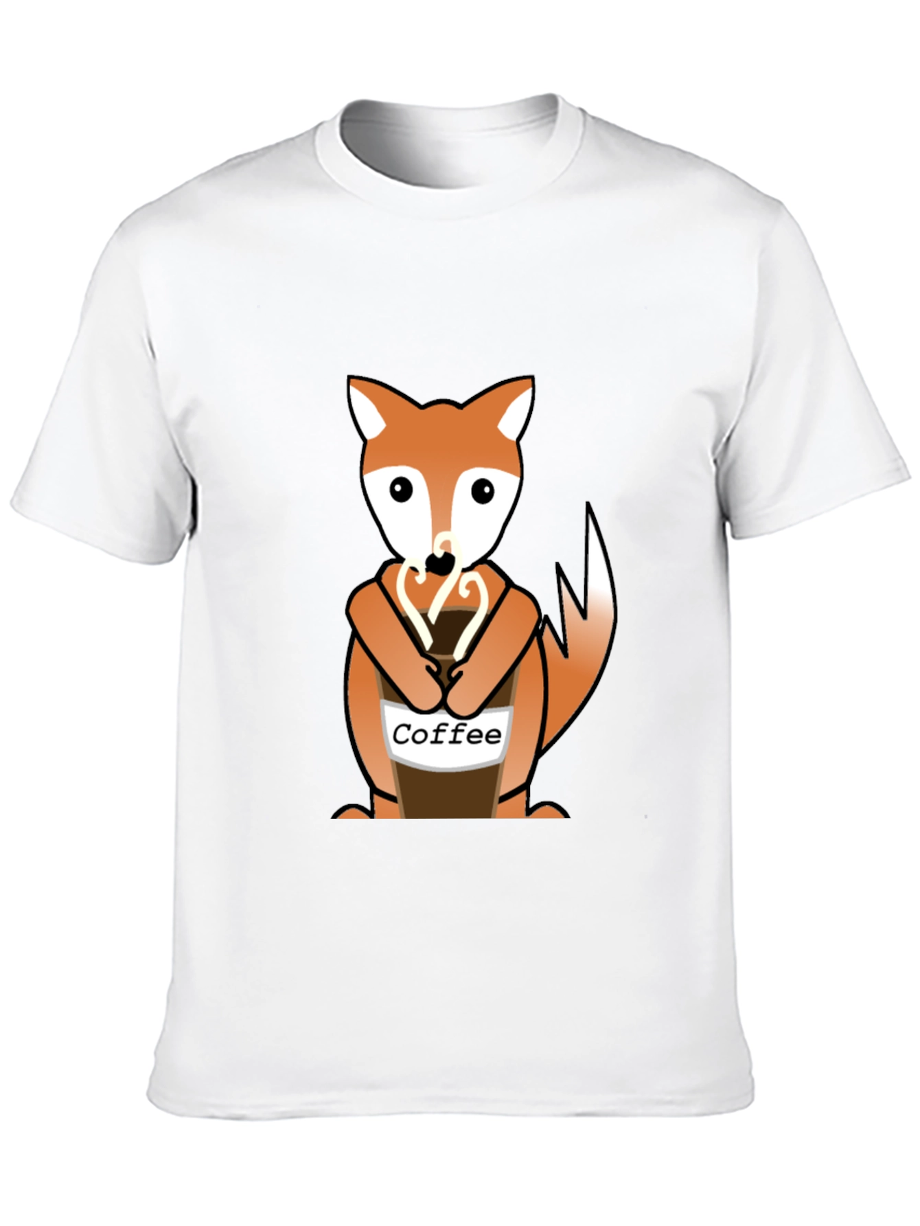 Fox Coffee Lover Graphic Tee - Unisex Casual Style