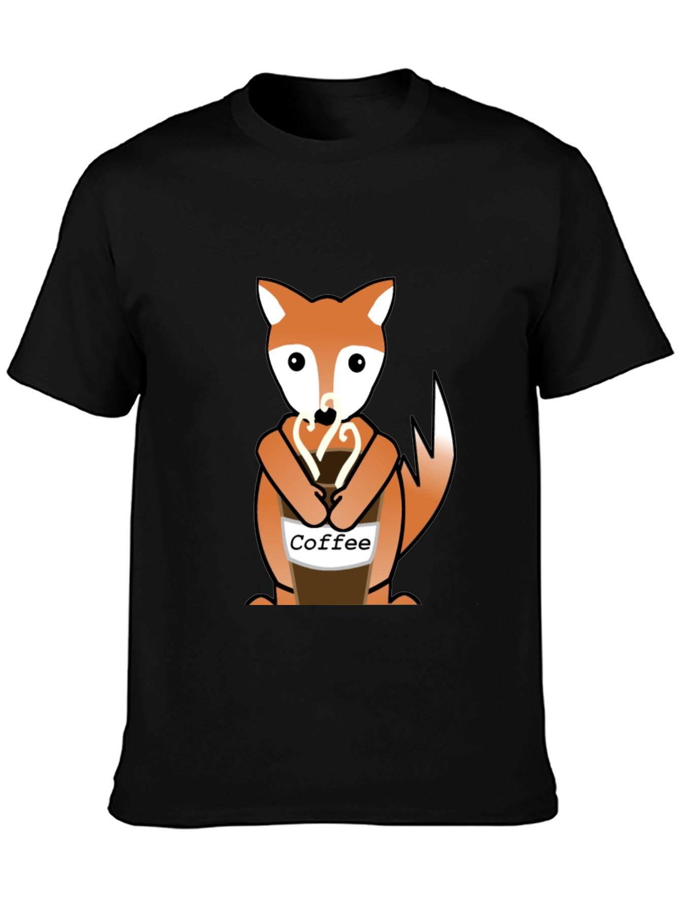 Fox Coffee Lover Graphic Tee - Unisex Casual Style
