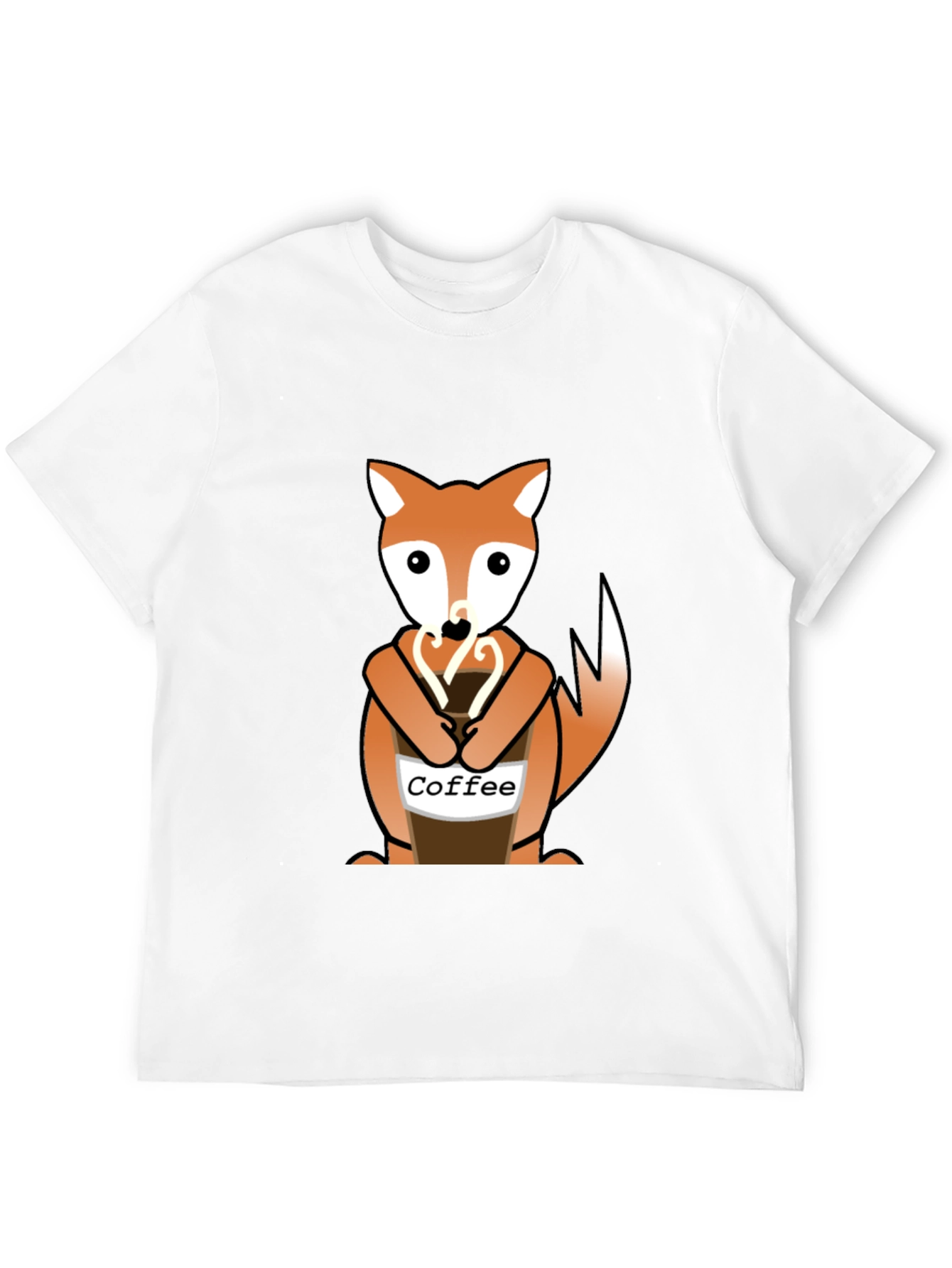 Fox Coffee Lover Graphic Tee - Unisex Casual Style