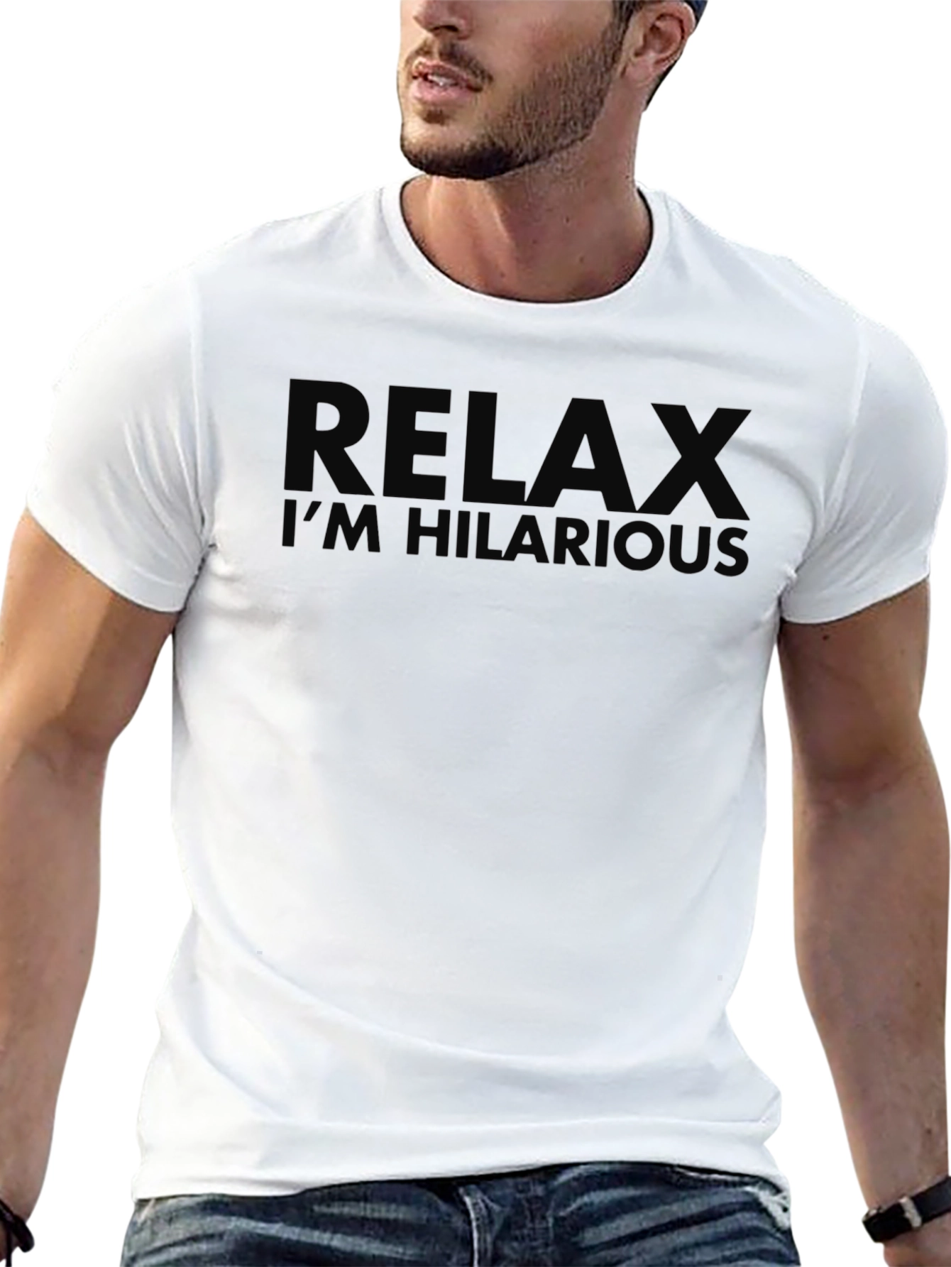 Relax Im Hilarious Black T-Shirt