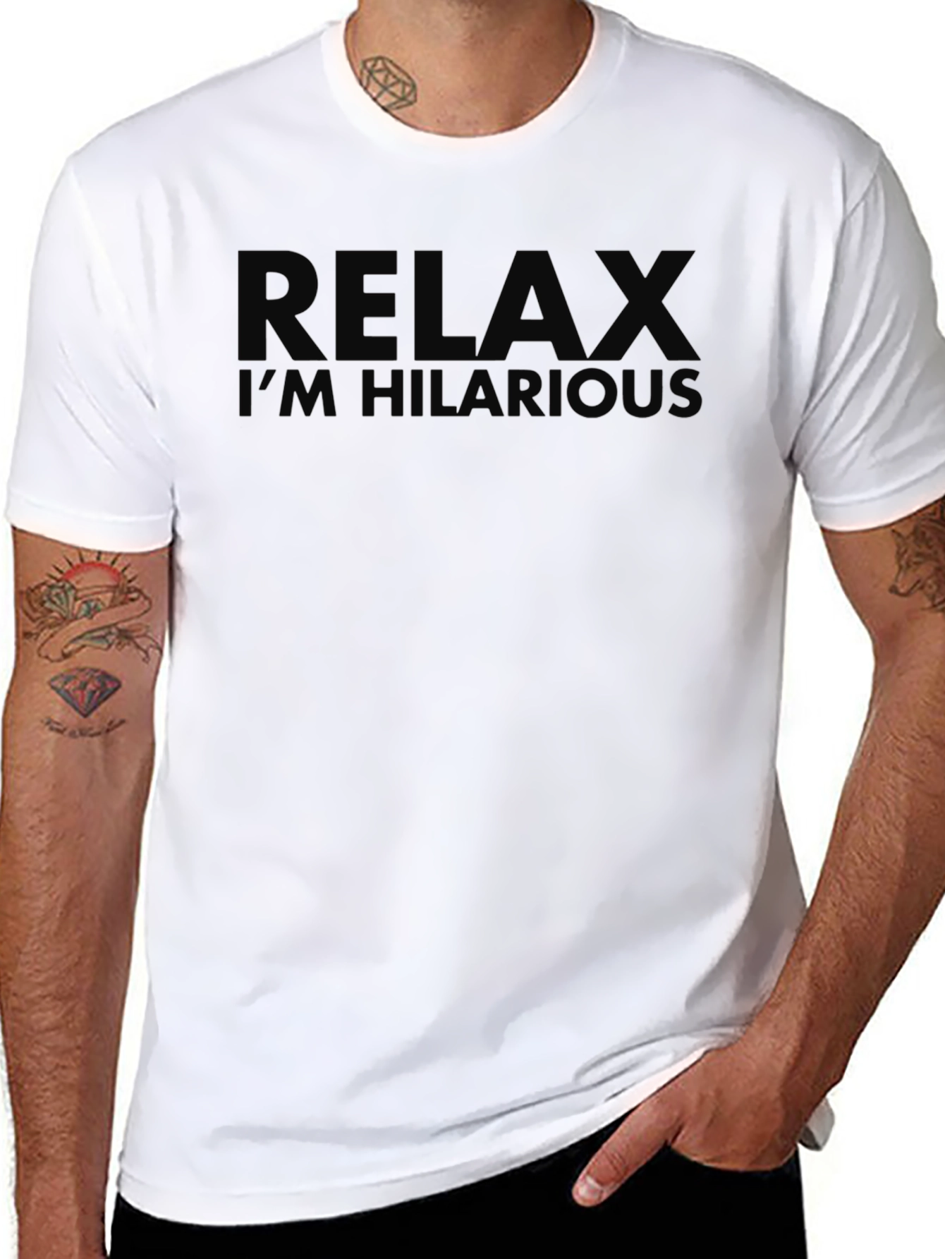 Relax Im Hilarious Black T-Shirt