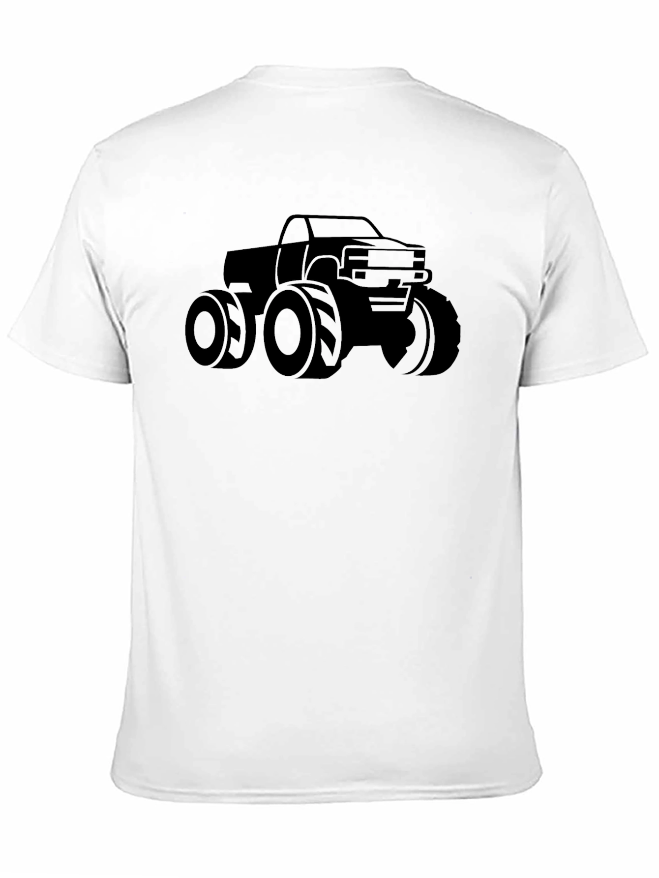 Monster Truck Graphic Tee - Black Cotton T-Shirt