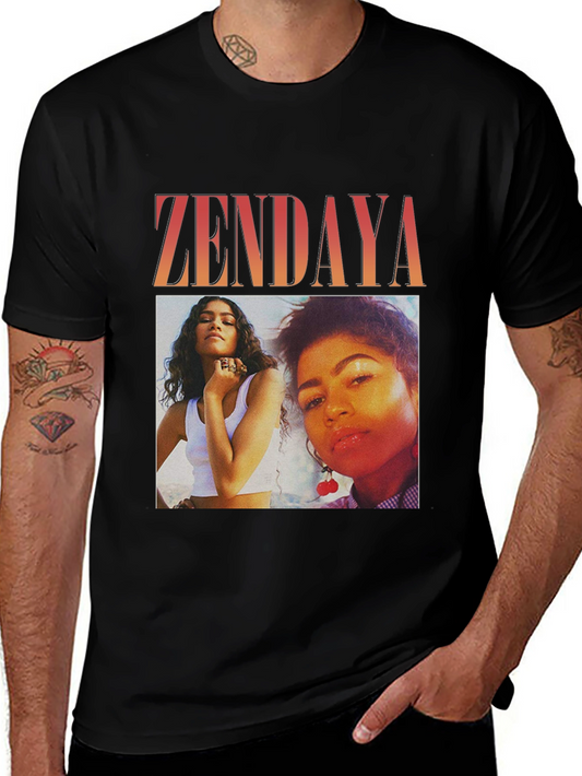 Zendaya Graphic Tee - Trendy Photo Print T-Shirt