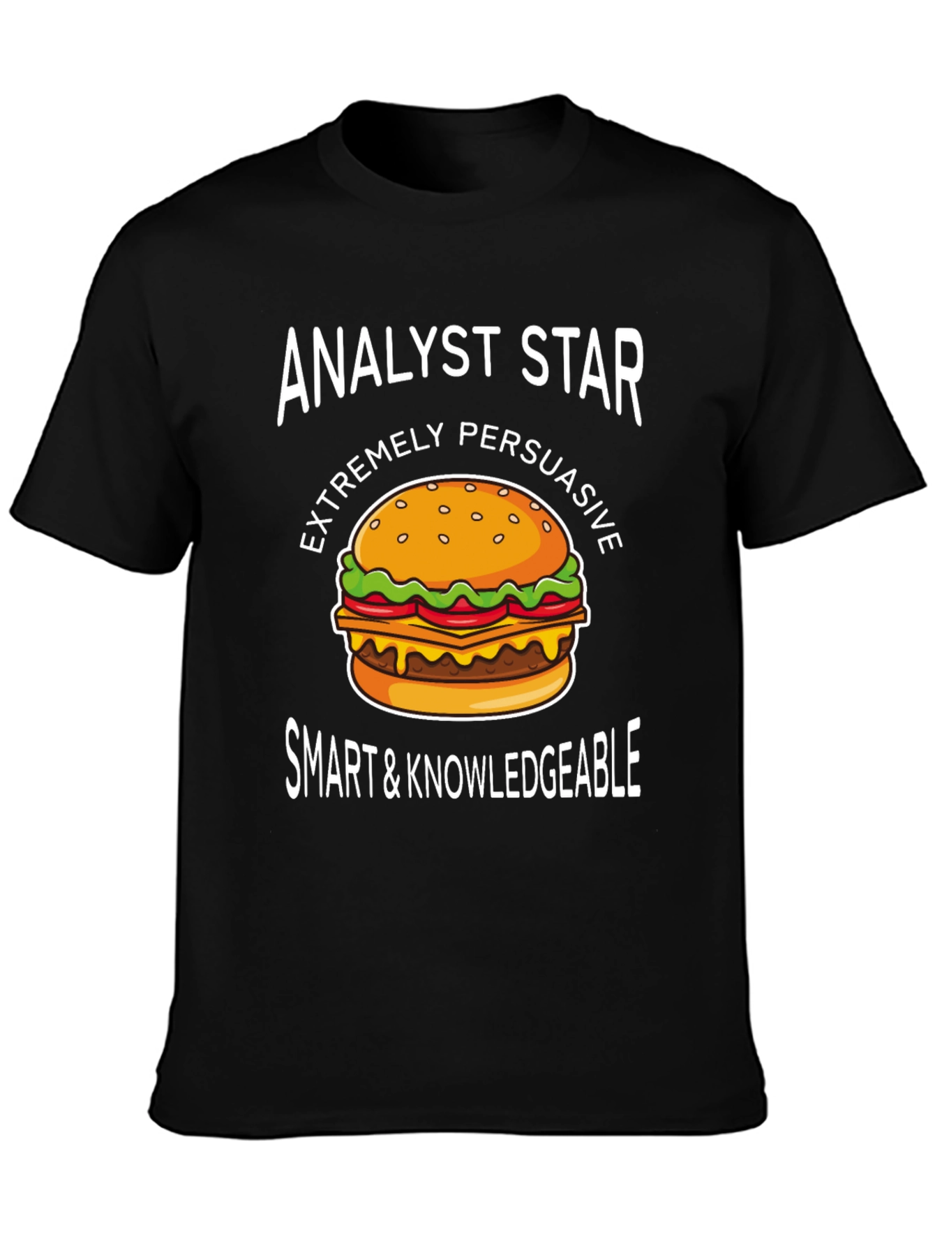 Analyst Star Burger Graphic T-Shirt