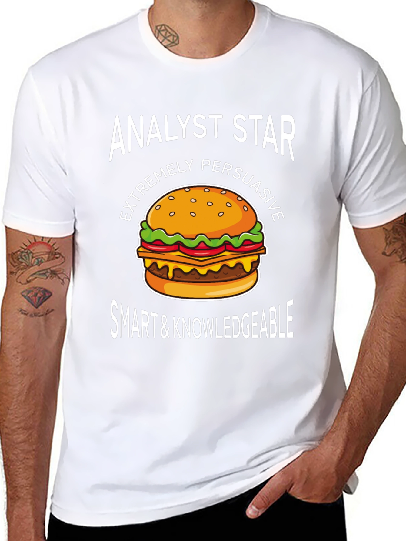 Analyst Star Burger Graphic T-Shirt