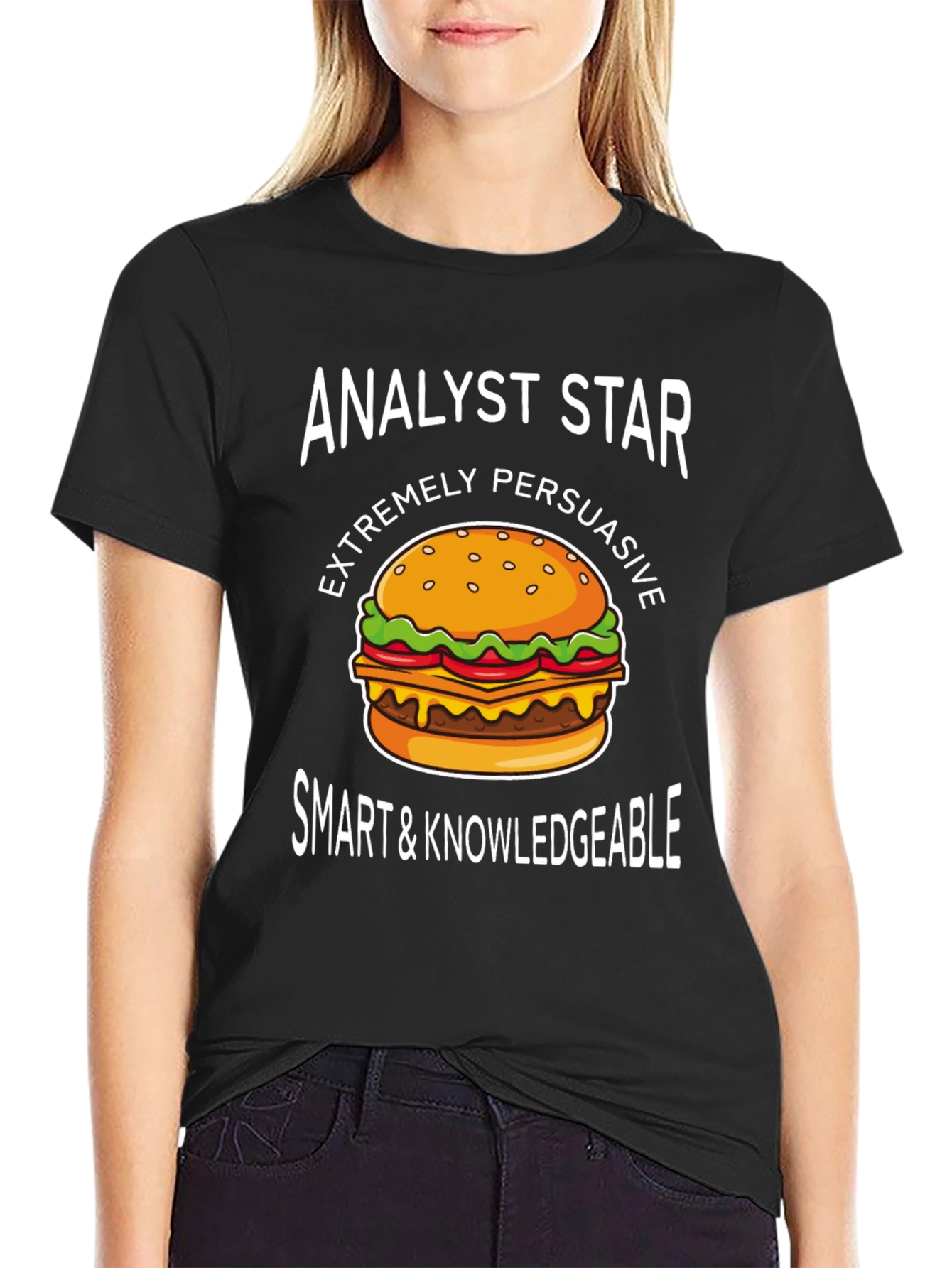 Analyst Star Burger Graphic T-Shirt