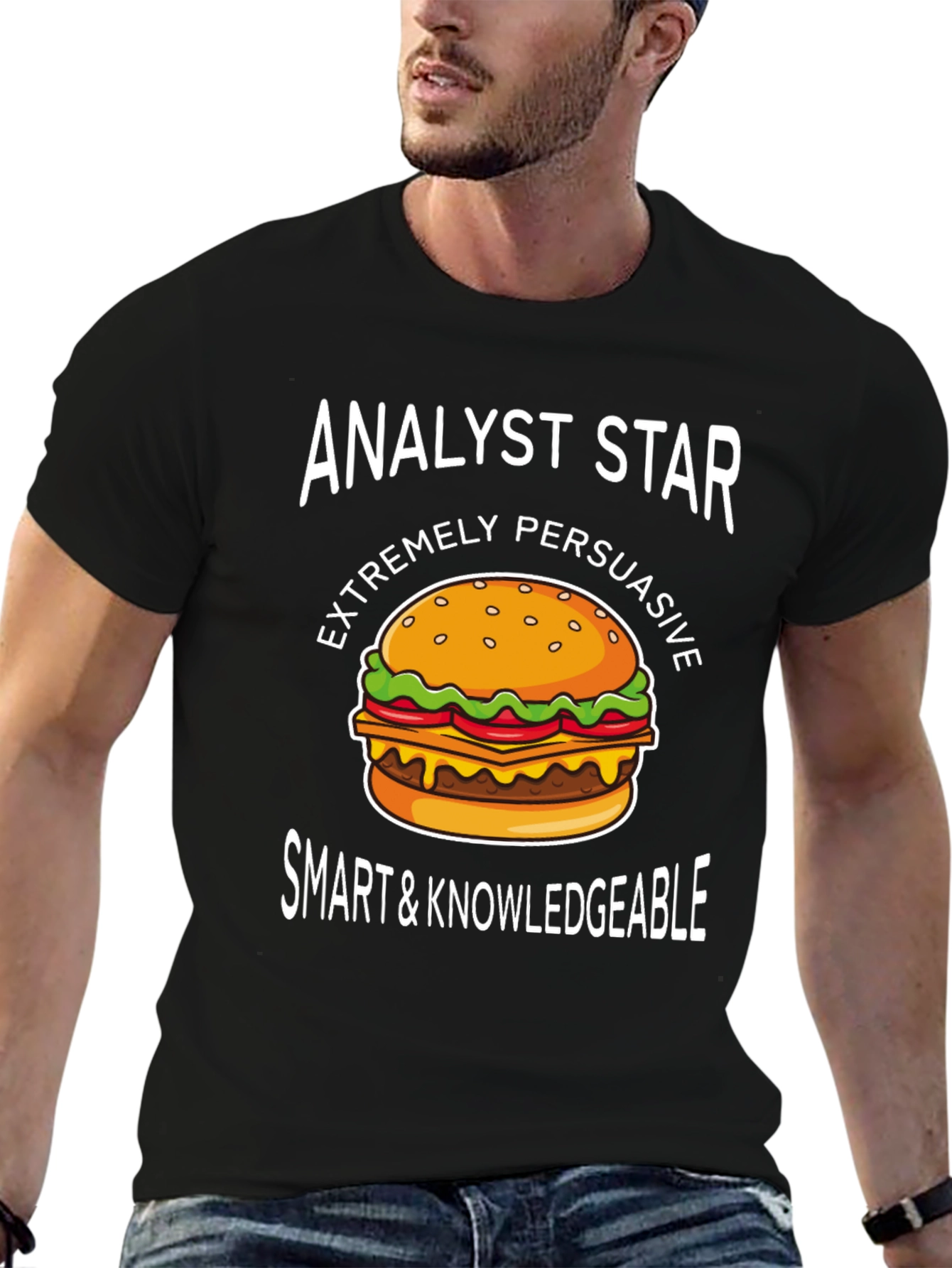 Analyst Star Burger Graphic T-Shirt