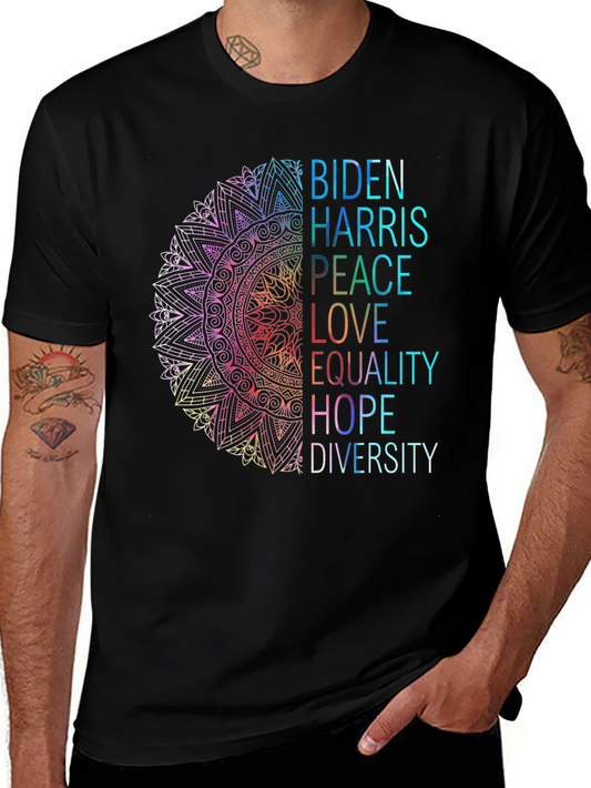 Biden Harris Diversity Graphic T-Shirt