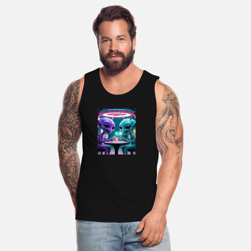 2 ALIENS PLAYING CARDS AND HAVING FUN 4